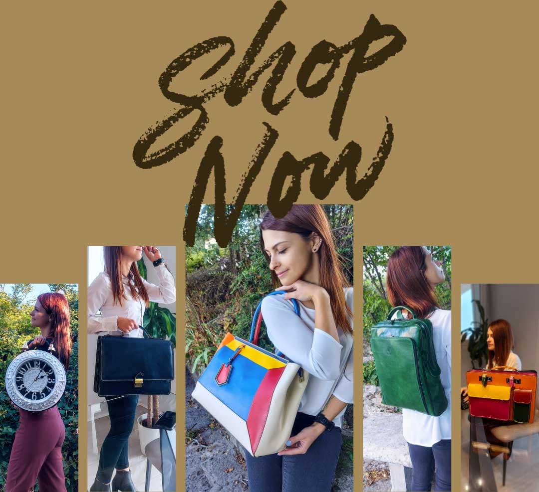 Borsa in pelle italiana fatta a mano — laboratorio Emporium Italy