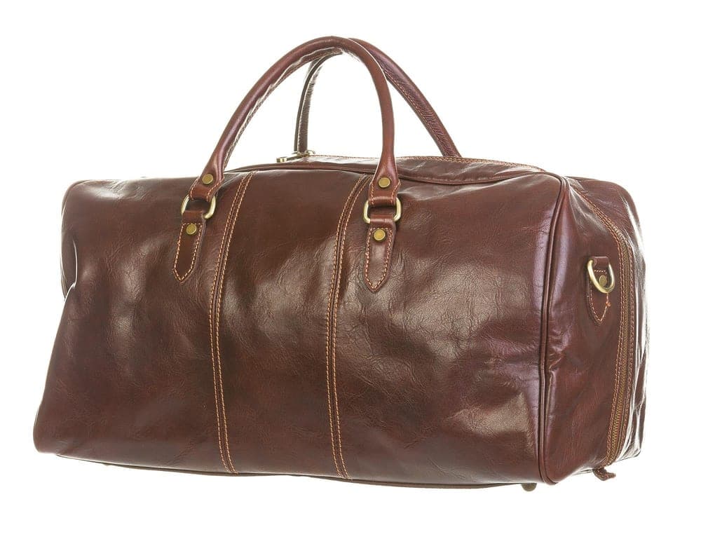 Borsa in vera pelle RINO DOLFI mod. NILO MAXI colore MARRONE Made in Italy.