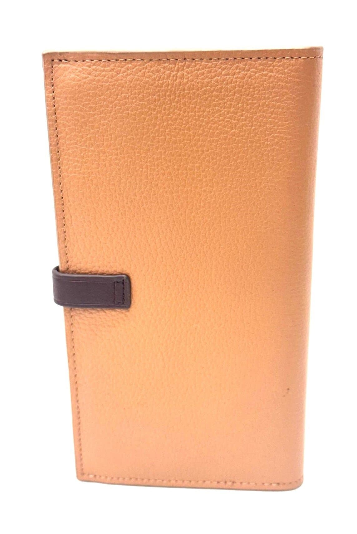 ABELIA MAXI : portafoglio donna, pelle morbida, super sottile, colore : MIELE, Made in Italy.