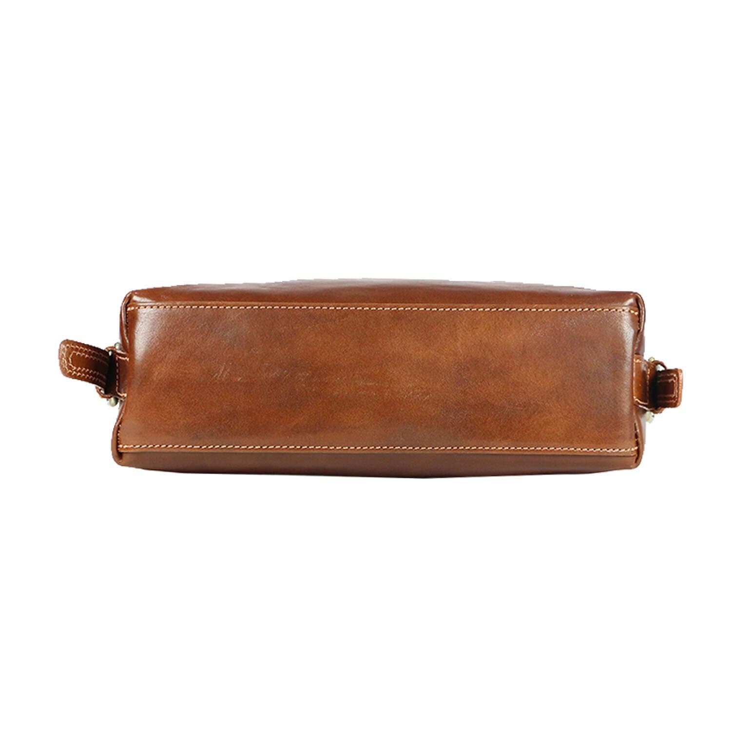 Borsa donna in vera pelle CHIAROSCURO mod. MARY colore MARRONE Made in Italy