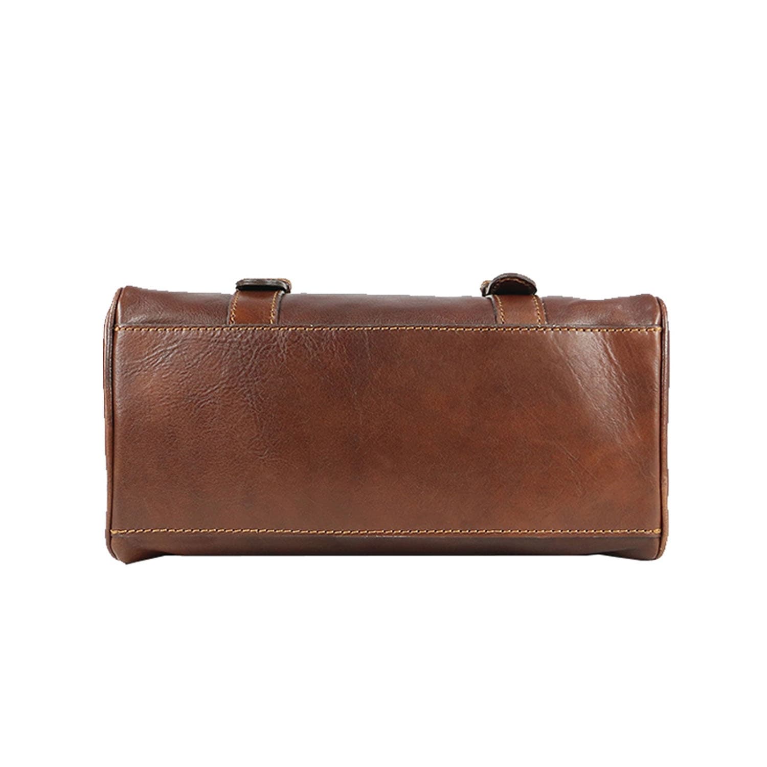 Borsa donna in vera pelle CHIAROSCURO mod. EUGENIA colore TESTA DI MORO Made in Italy