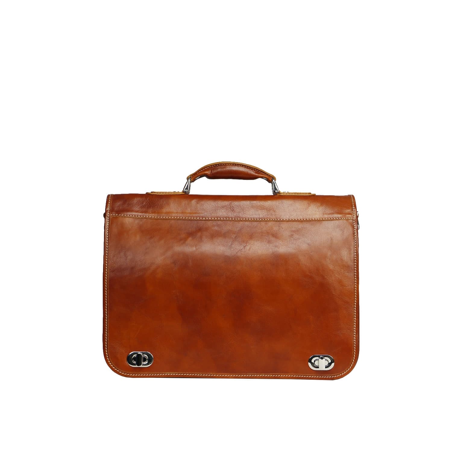 GIORGIO: cartella/borsa ufficio uomo, in cuoio, colore: MIELE, Made in Italy (Borsa)