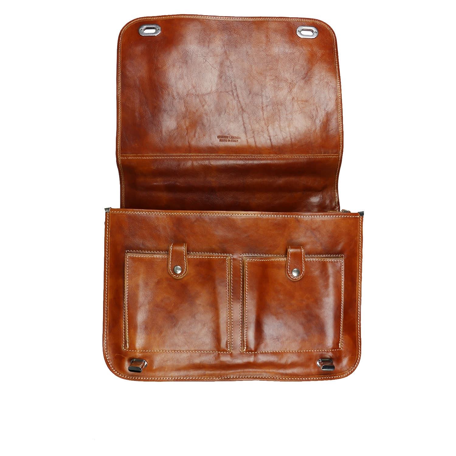 GIORGIO: cartella/borsa ufficio uomo, in cuoio, colore: MIELE, Made in Italy (Borsa)