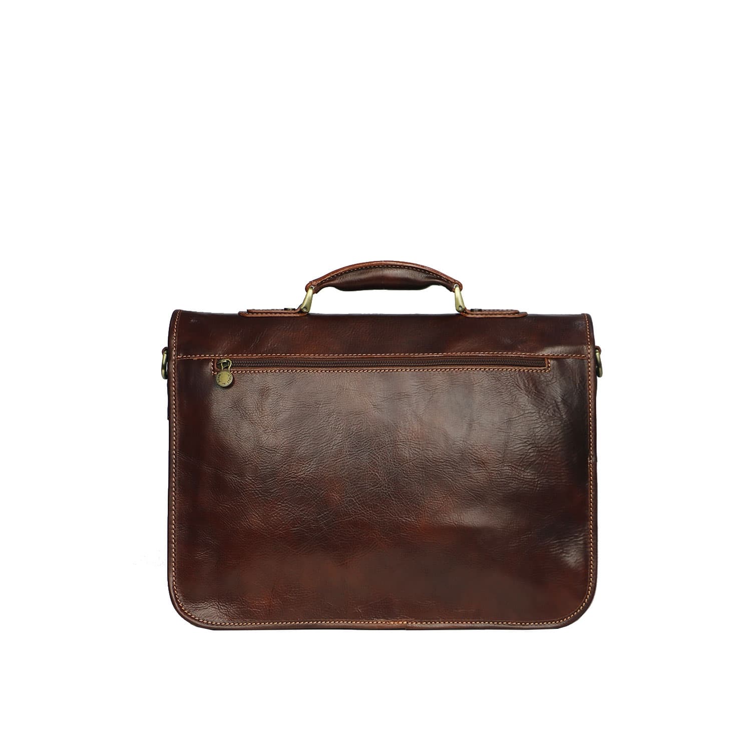 GIORGIO: cartella/borsa ufficio uomo, in cuoio, colore: MARRONE, Made in Italy (Borsa)