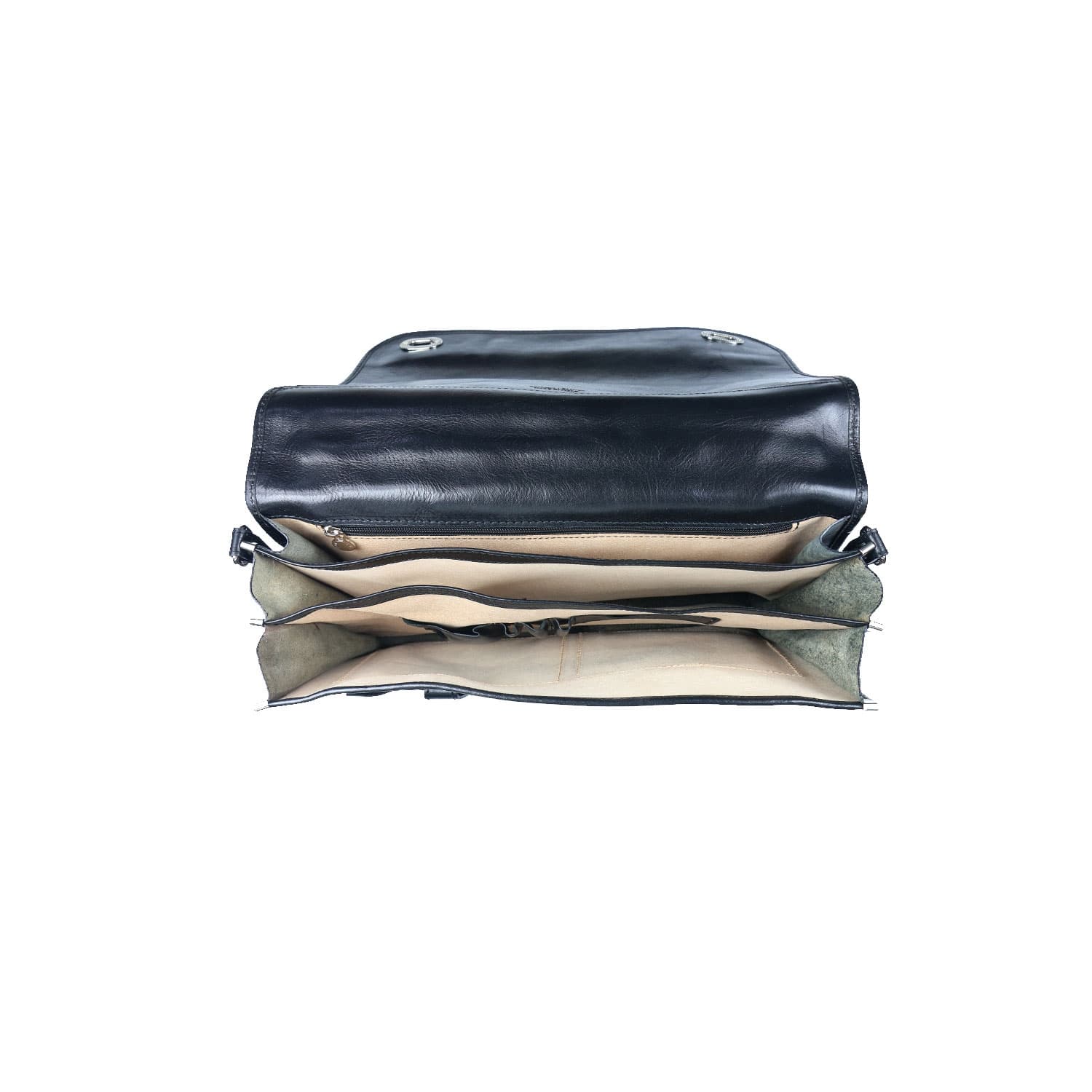 LUIGI: cartella/borsa ufficio uomo, in cuoio, colore: NERO, Made in Italy (Borsa)