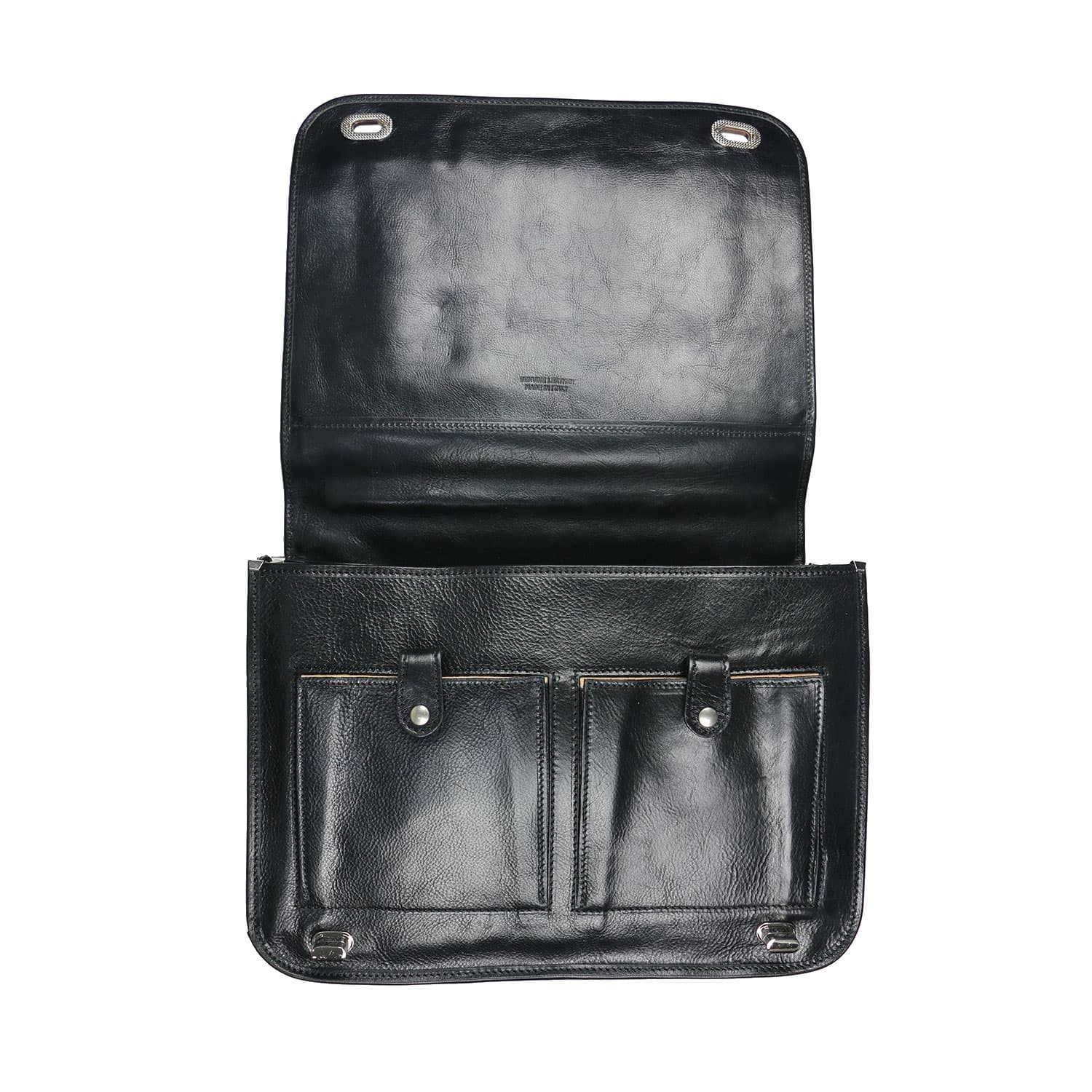 LUIGI: cartella/borsa ufficio uomo, in cuoio, colore: NERO, Made in Italy (Borsa)