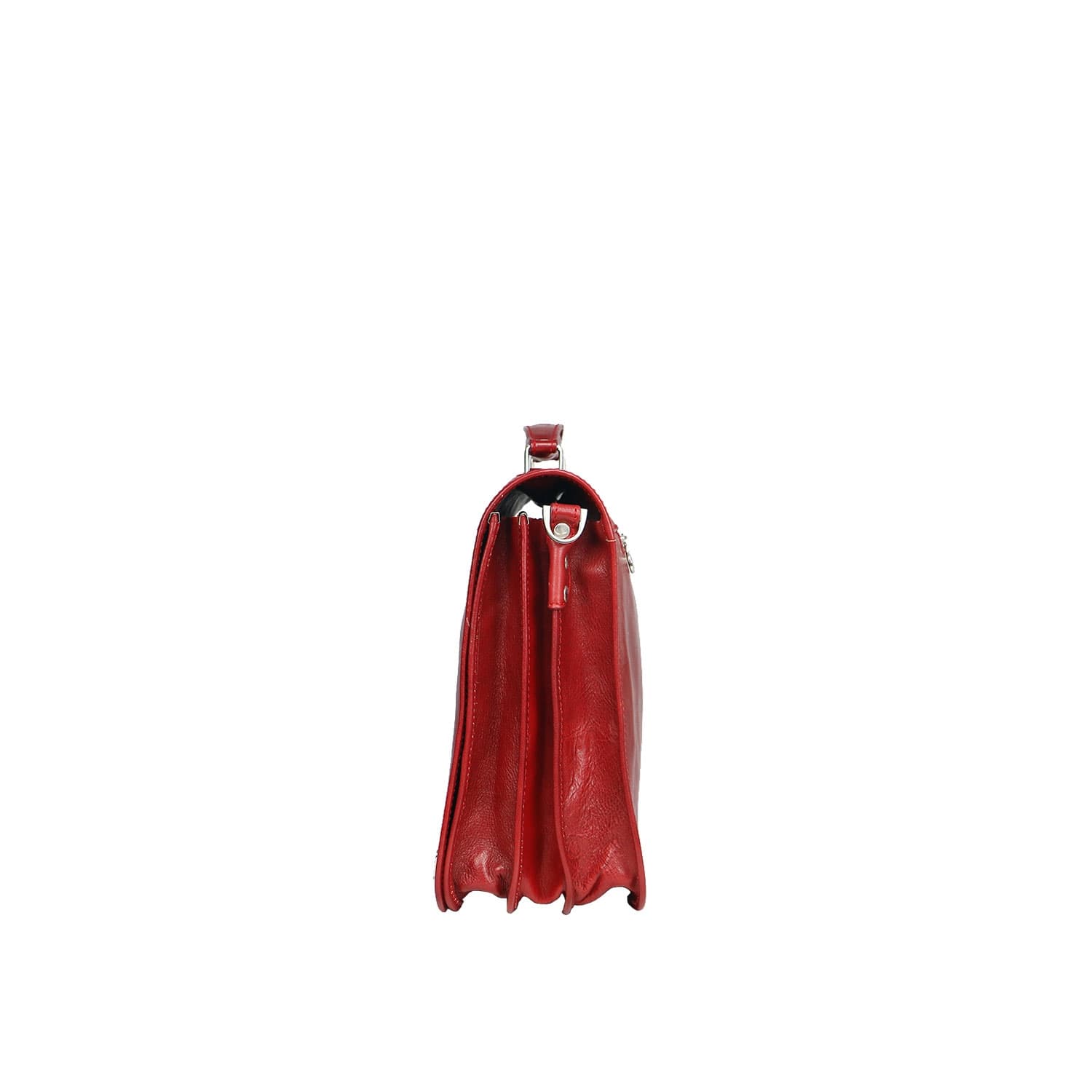 LUIGI: cartella/borsa ufficio uomo, in cuoio, colore: ROSSO, Made in Italy. (Borsa)