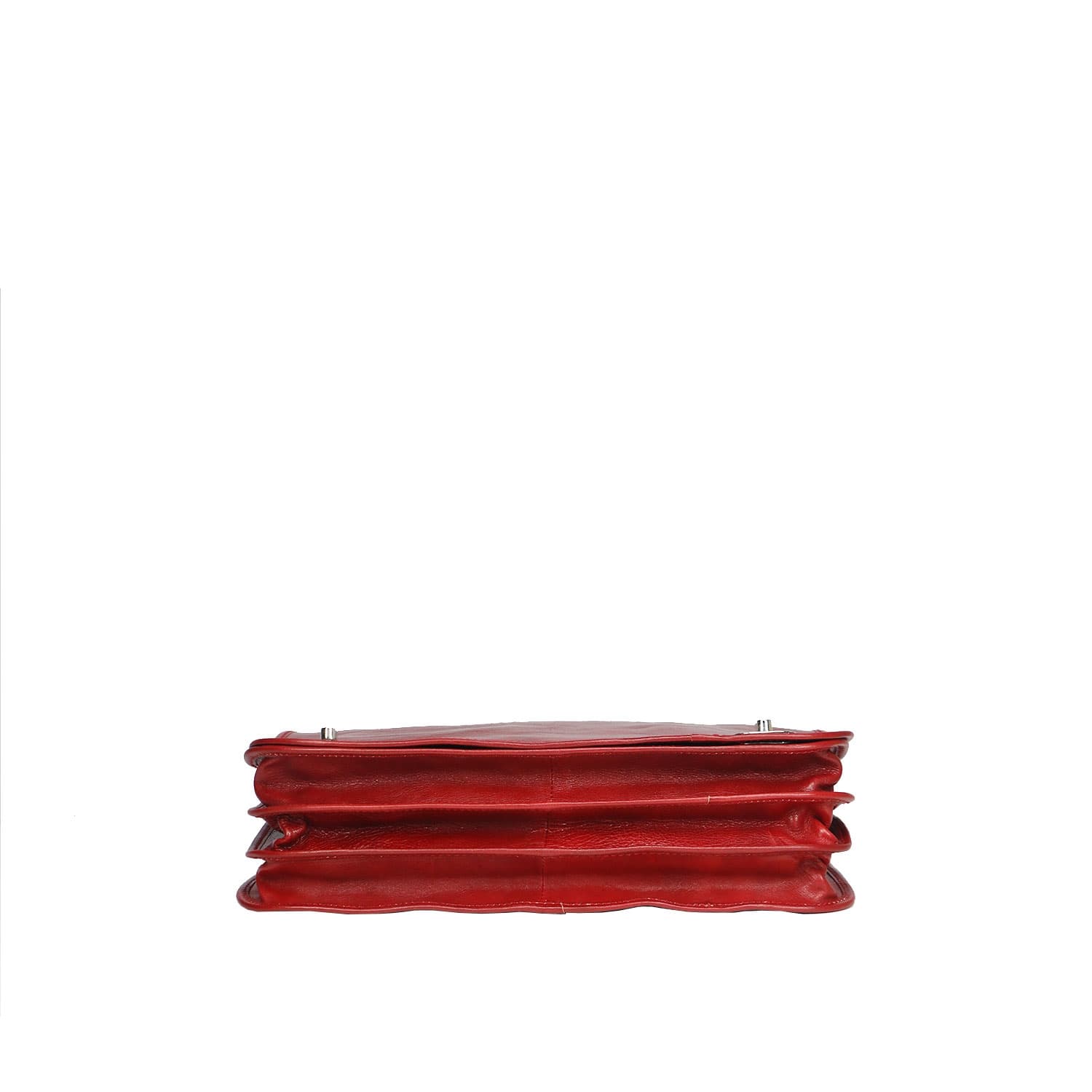 LUIGI: cartella/borsa ufficio uomo, in cuoio, colore: ROSSO, Made in Italy. (Borsa)