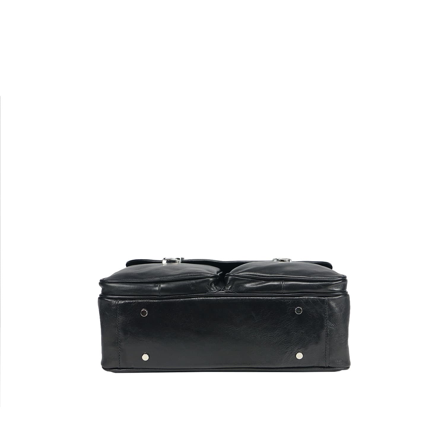 Borsa cartella/ufficio in vera pelle colore nero, mod.PATRIK, CHIAROSCURO, Made in Italy. (Borsa)