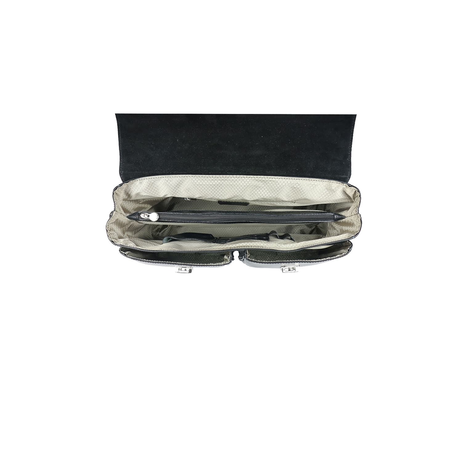 Borsa cartella/ufficio in vera pelle colore nero, mod.PATRIK, CHIAROSCURO, Made in Italy. (Borsa)