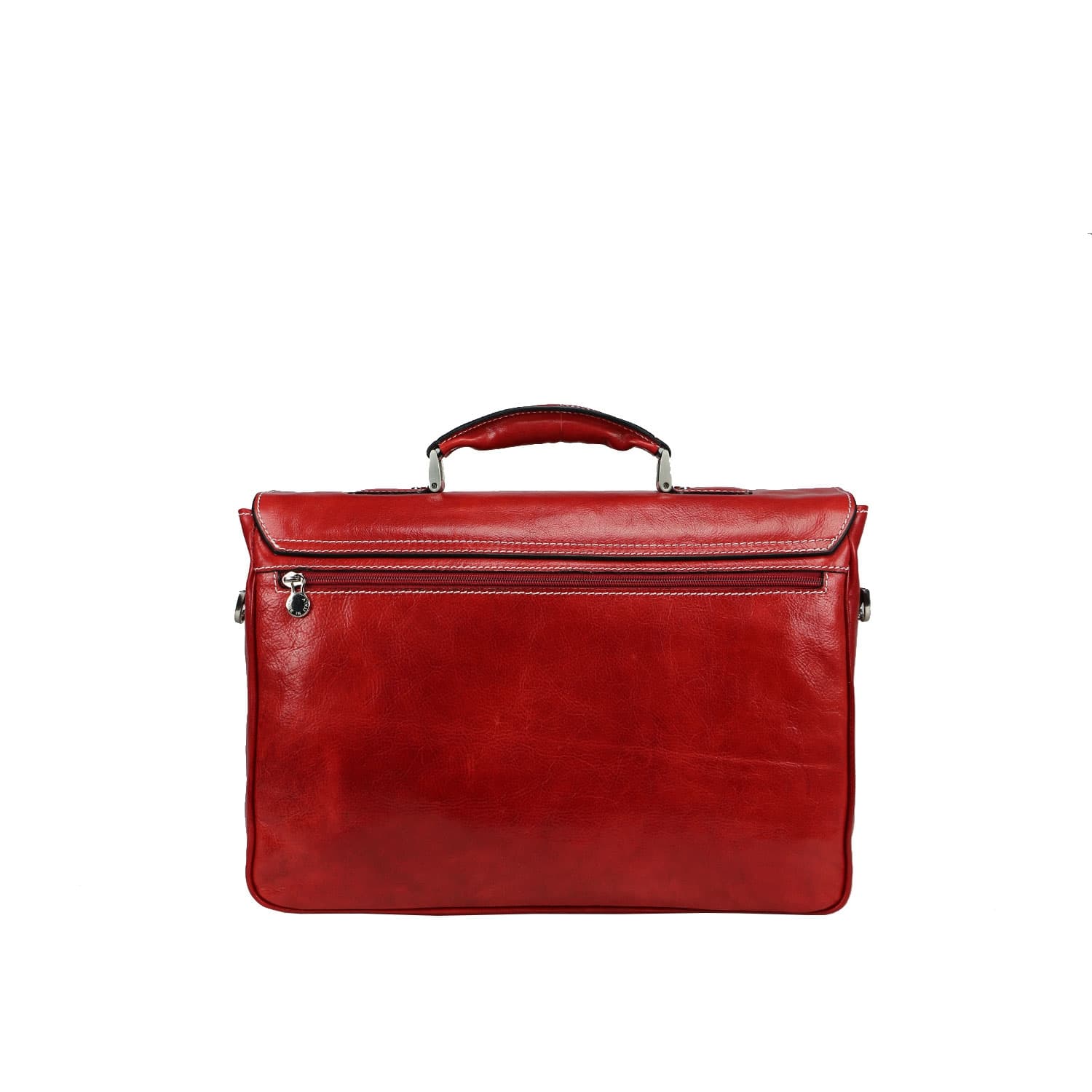 Borsa cartella/ufficio in vera pelle colore rosso, mod.PATRIK, CHIAROSCURO, Made in Italy. (Borsa)