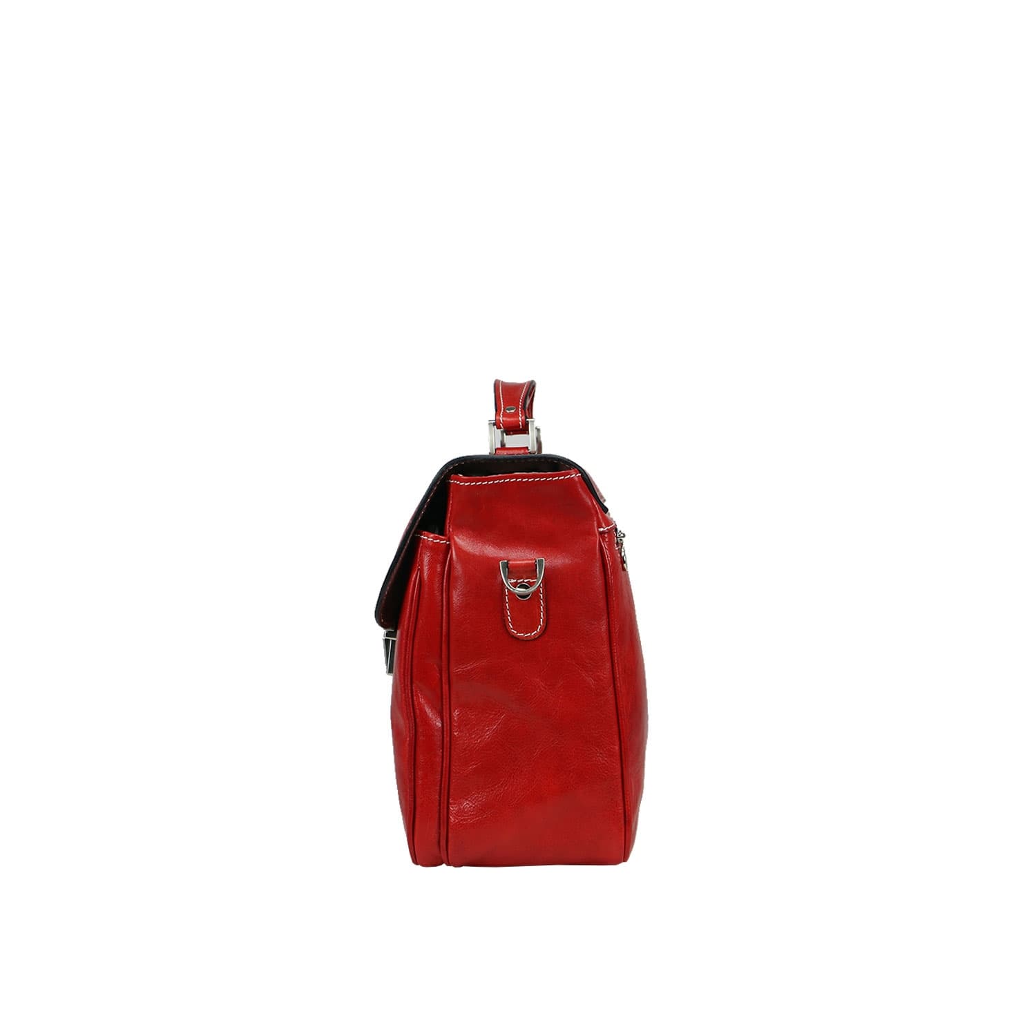 Borsa cartella/ufficio in vera pelle colore rosso, mod.PATRIK, CHIAROSCURO, Made in Italy. (Borsa)