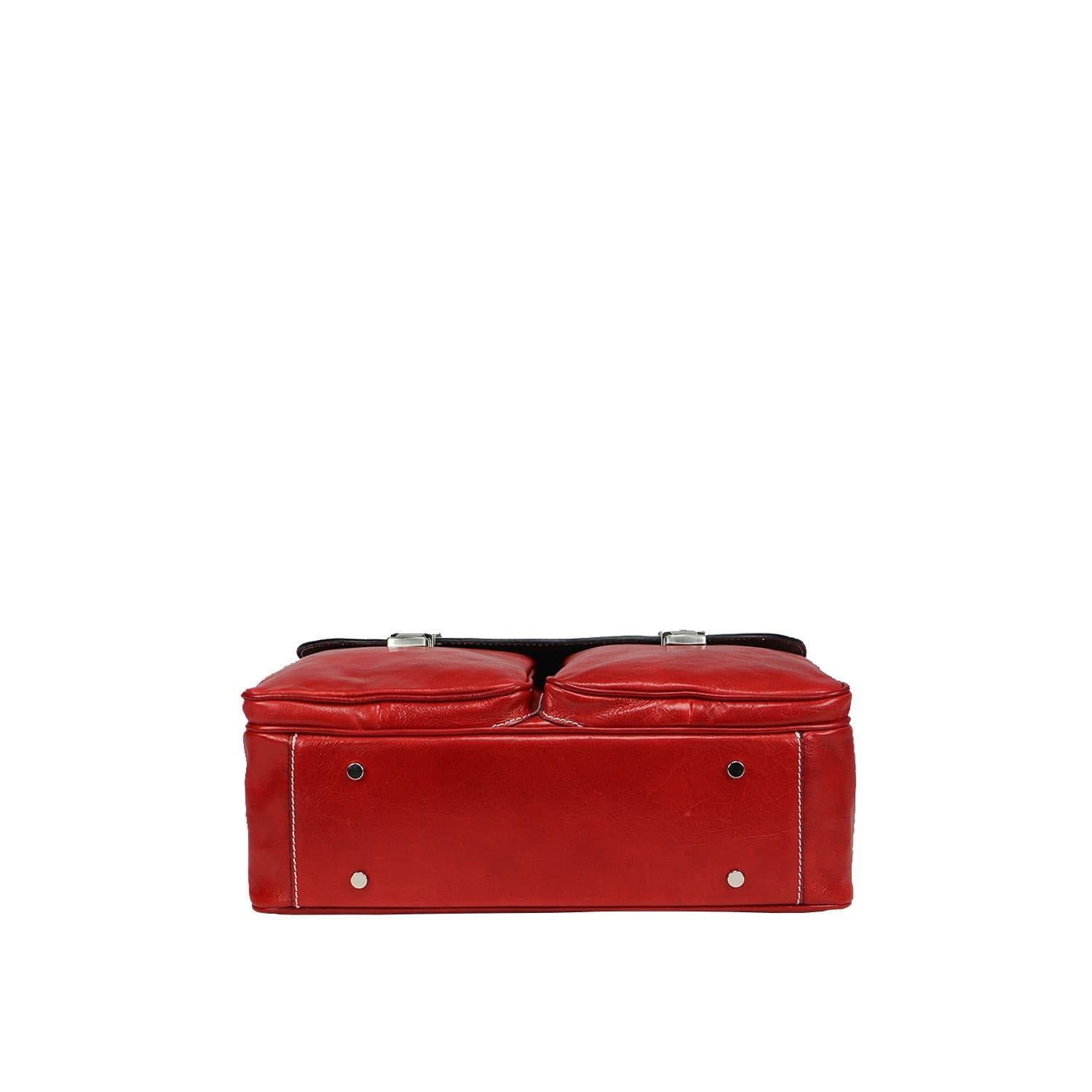 Borsa cartella/ufficio in vera pelle colore rosso, mod.PATRIK, CHIAROSCURO, Made in Italy. (Borsa)