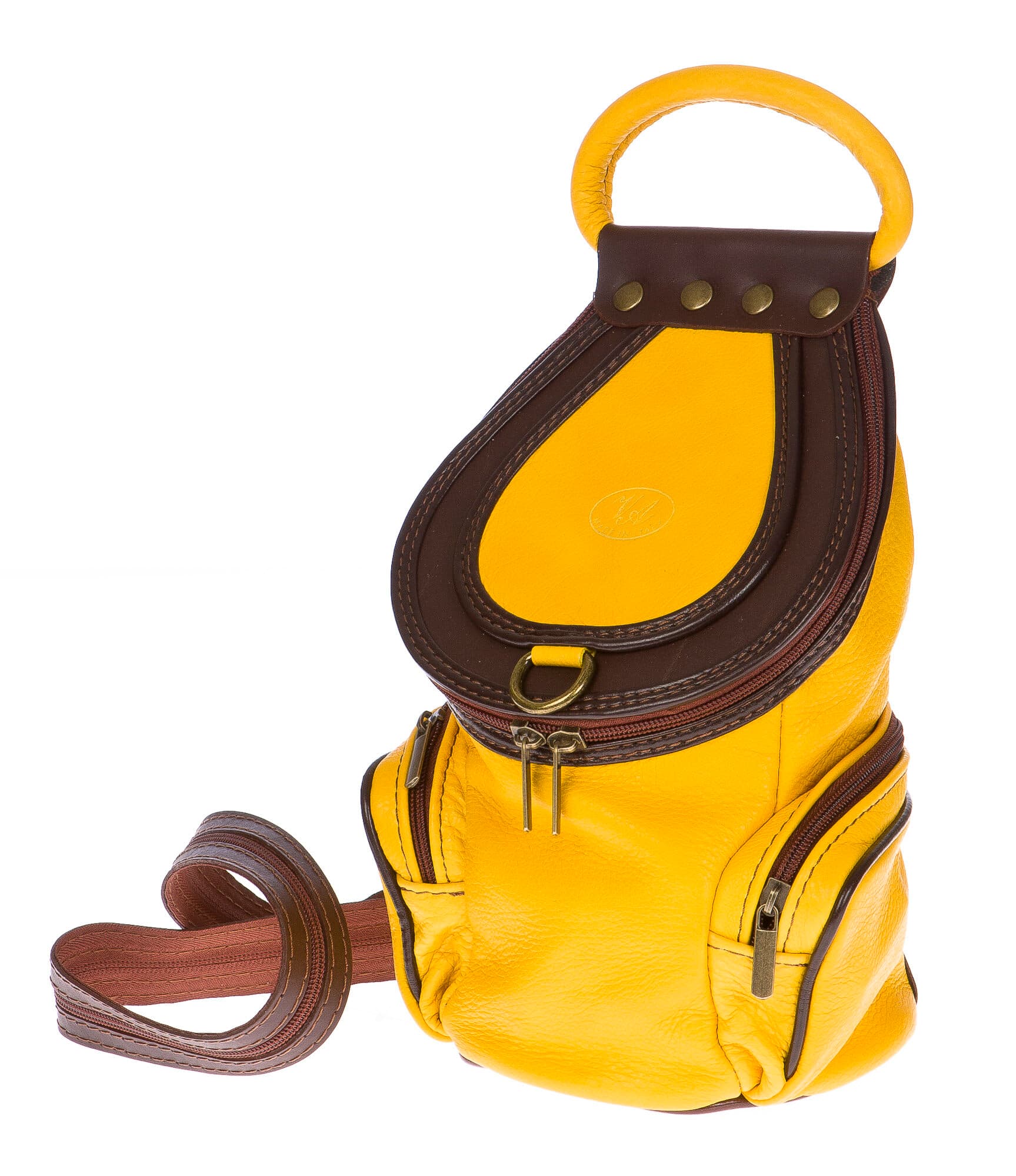 Borsa zaino donna in vera pelle.