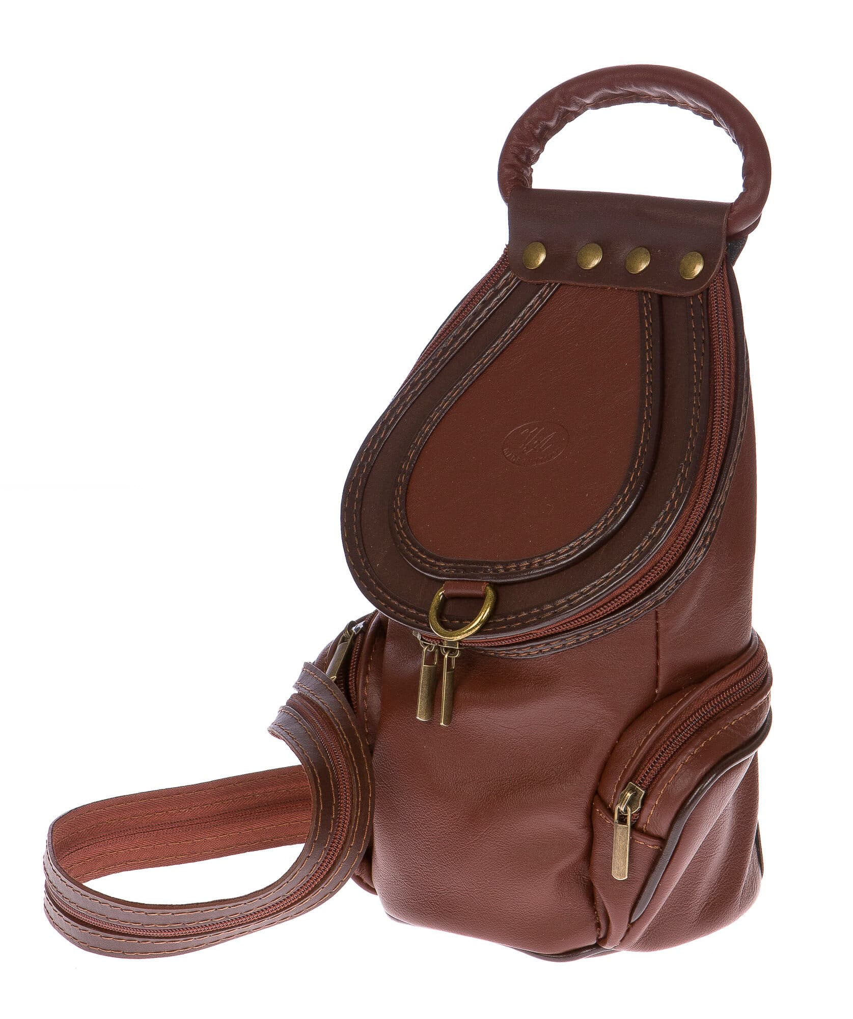 Borsa zaino donna in vera pelle.