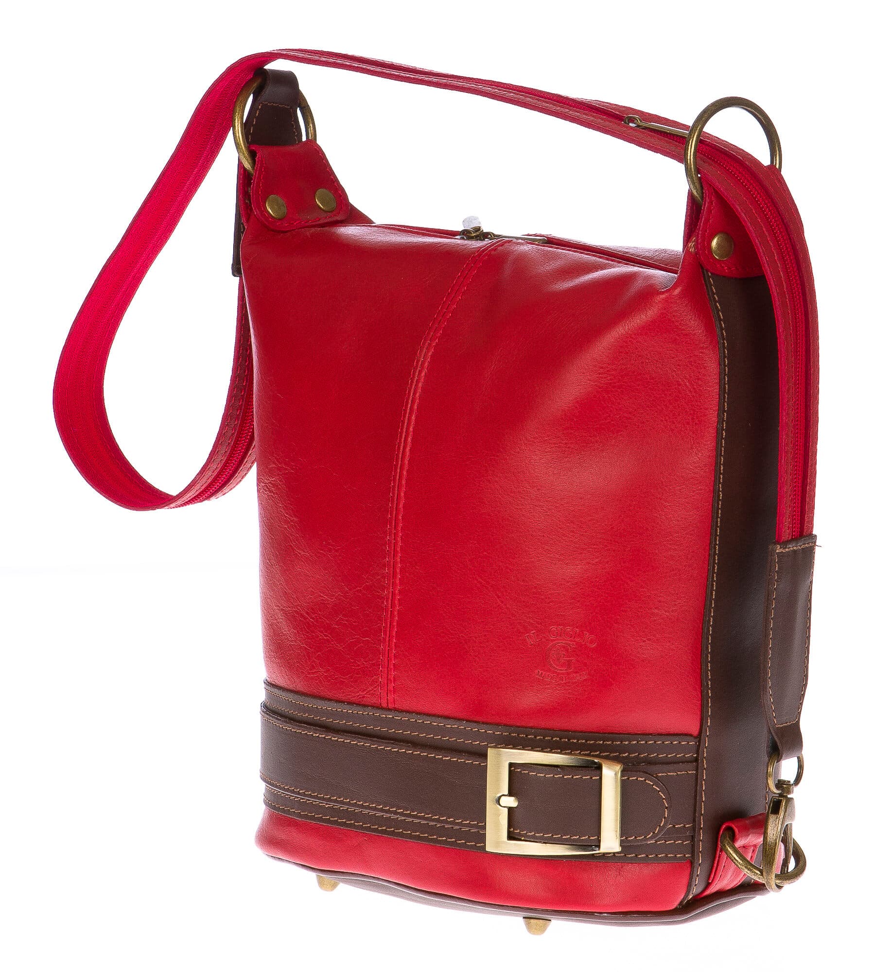 Borsa zaino donna in vera pelle CHIAROSCURO mod. MONTE SILLARA