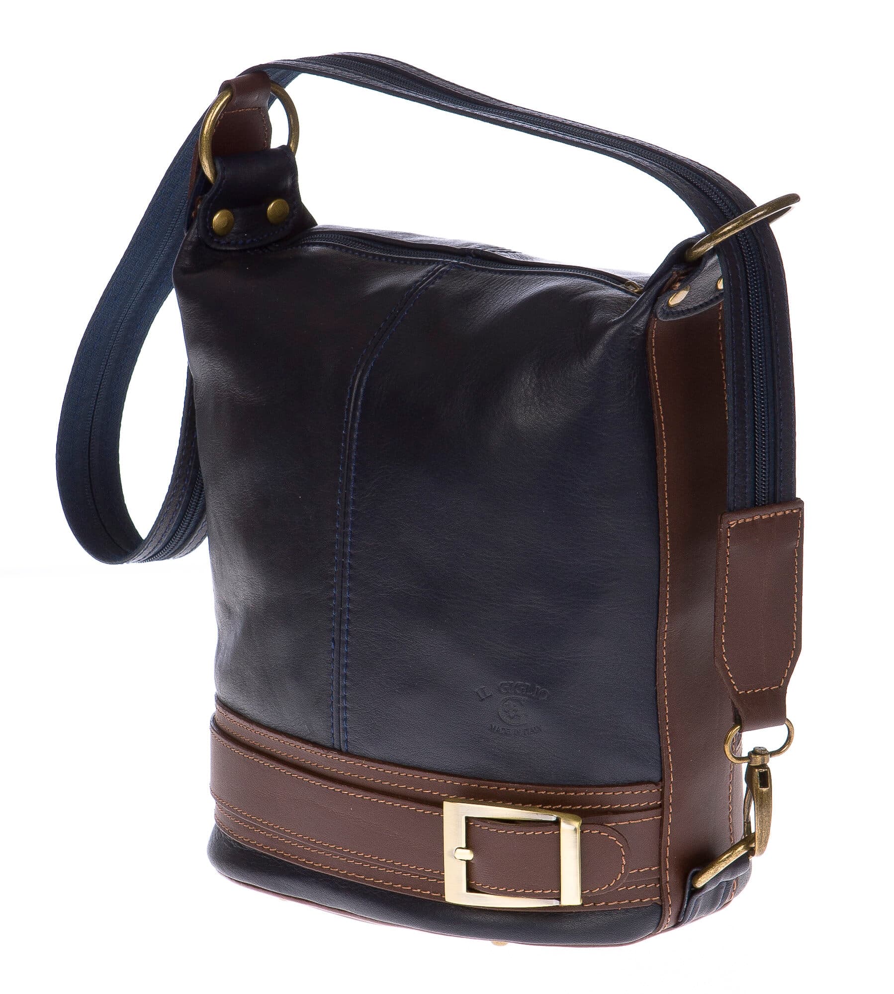 Borsa zaino donna in vera pelle CHIAROSCURO mod. MONTE SILLARA