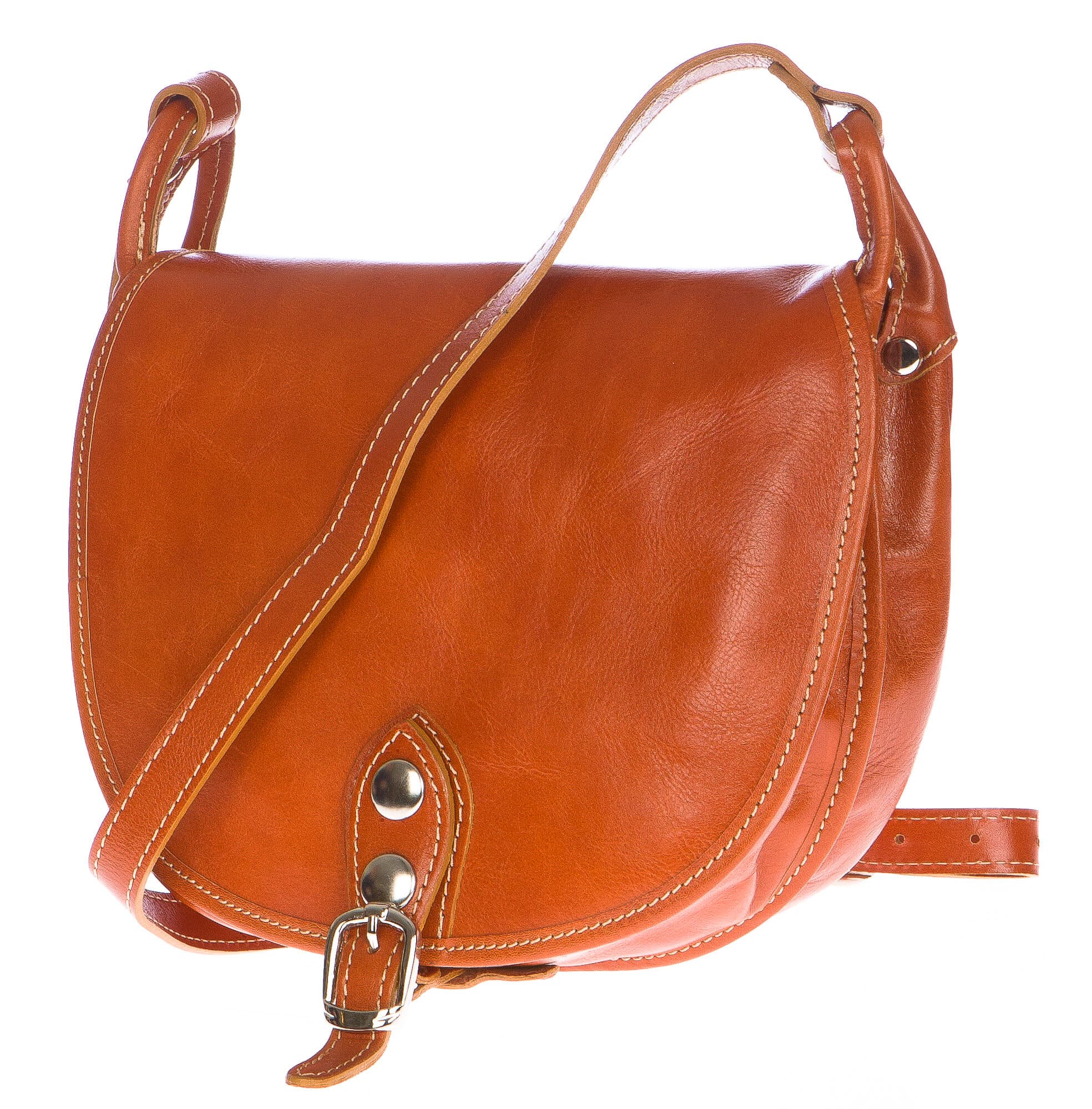 Borsa donna in vera pelle CHIAROSCURO mod. TATIANA colore MIELE, borsa Tolfa, Made in Italy