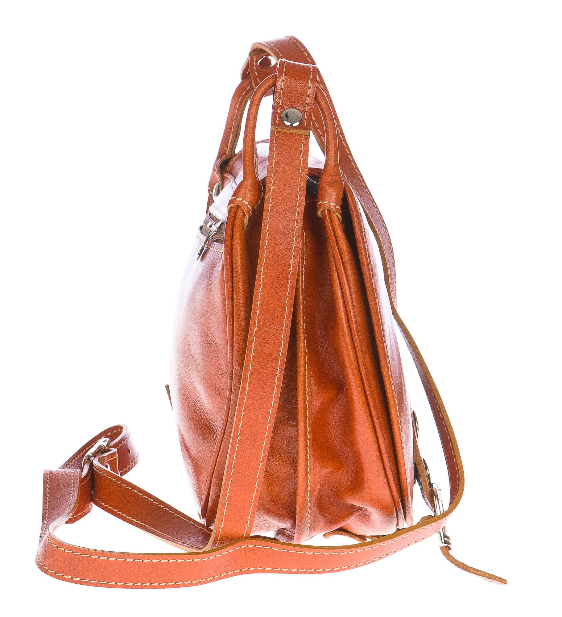 Borsa donna in vera pelle CHIAROSCURO mod. TATIANA colore MIELE, borsa Tolfa, Made in Italy
