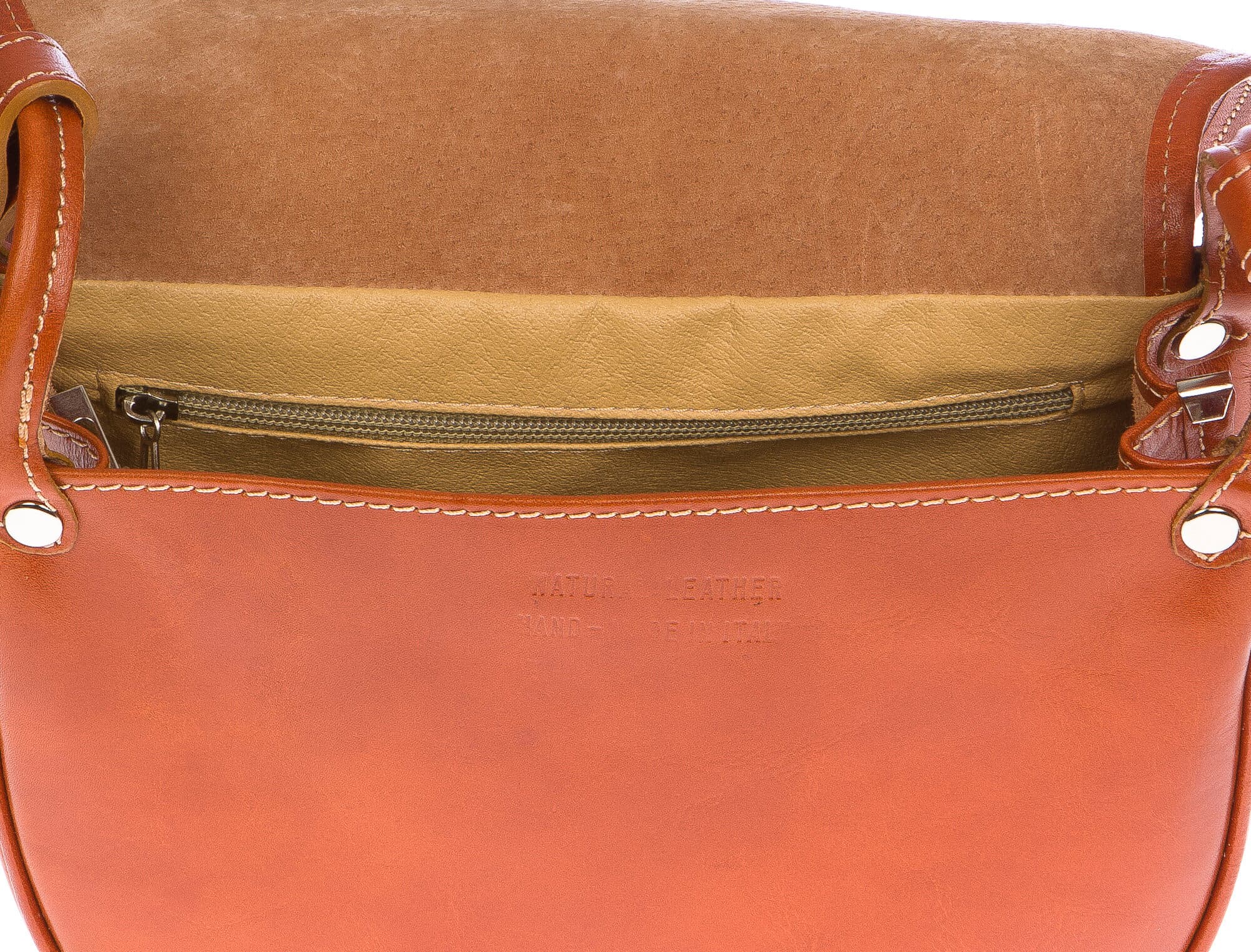 Borsa donna in vera pelle CHIAROSCURO mod. TATIANA colore MIELE, borsa Tolfa, Made in Italy