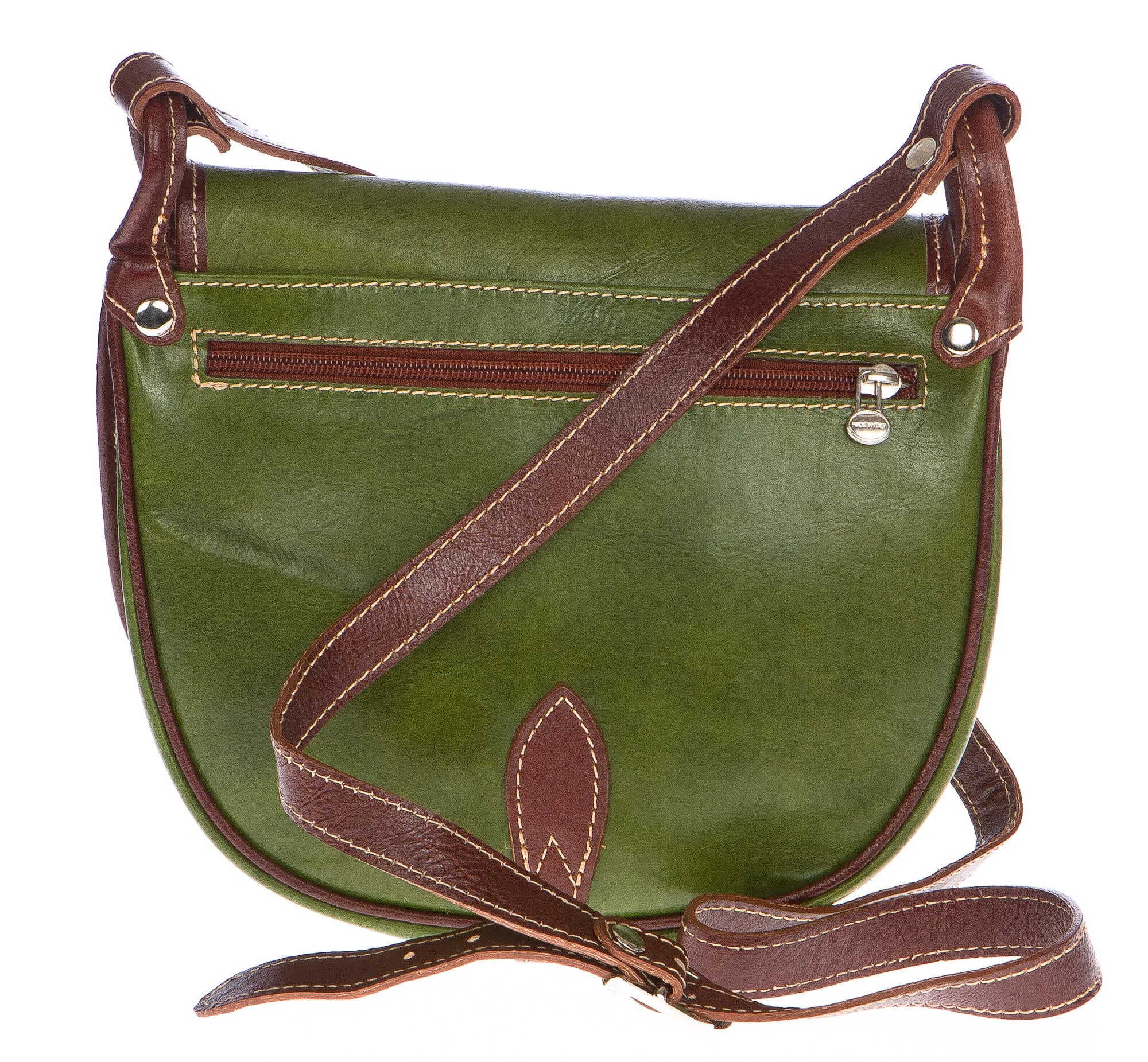 Borsa donna in vera pelle CHIAROSCURO mod. TATIANA colore VERDE Made in Italy (Borsa)