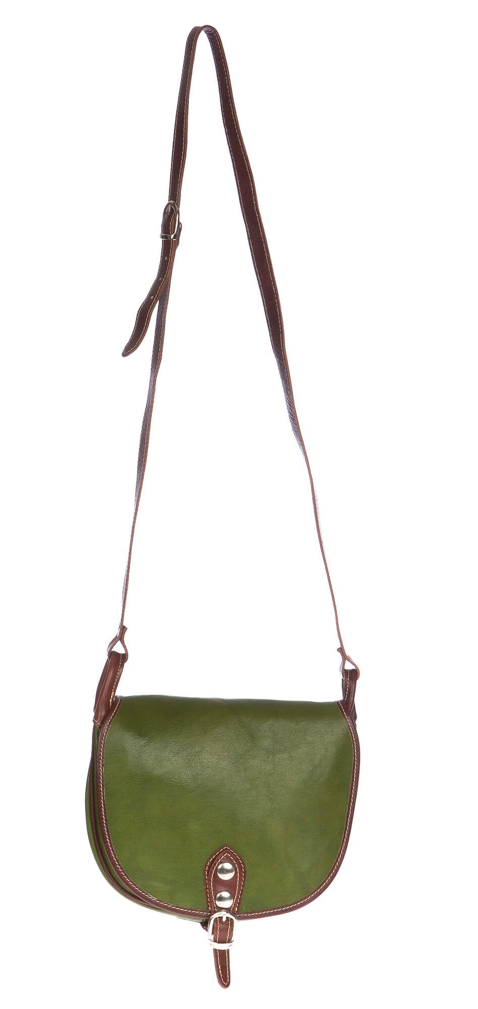 Borsa donna in vera pelle CHIAROSCURO mod. TATIANA colore VERDE Made in Italy (Borsa)