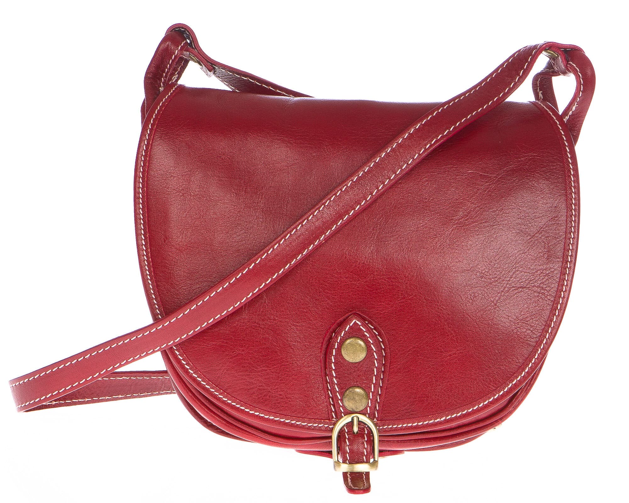 Borsa donna in vera pelle CHIAROSCURO mod. TATIANA colore ROSSO Made in Italy (Borsa)