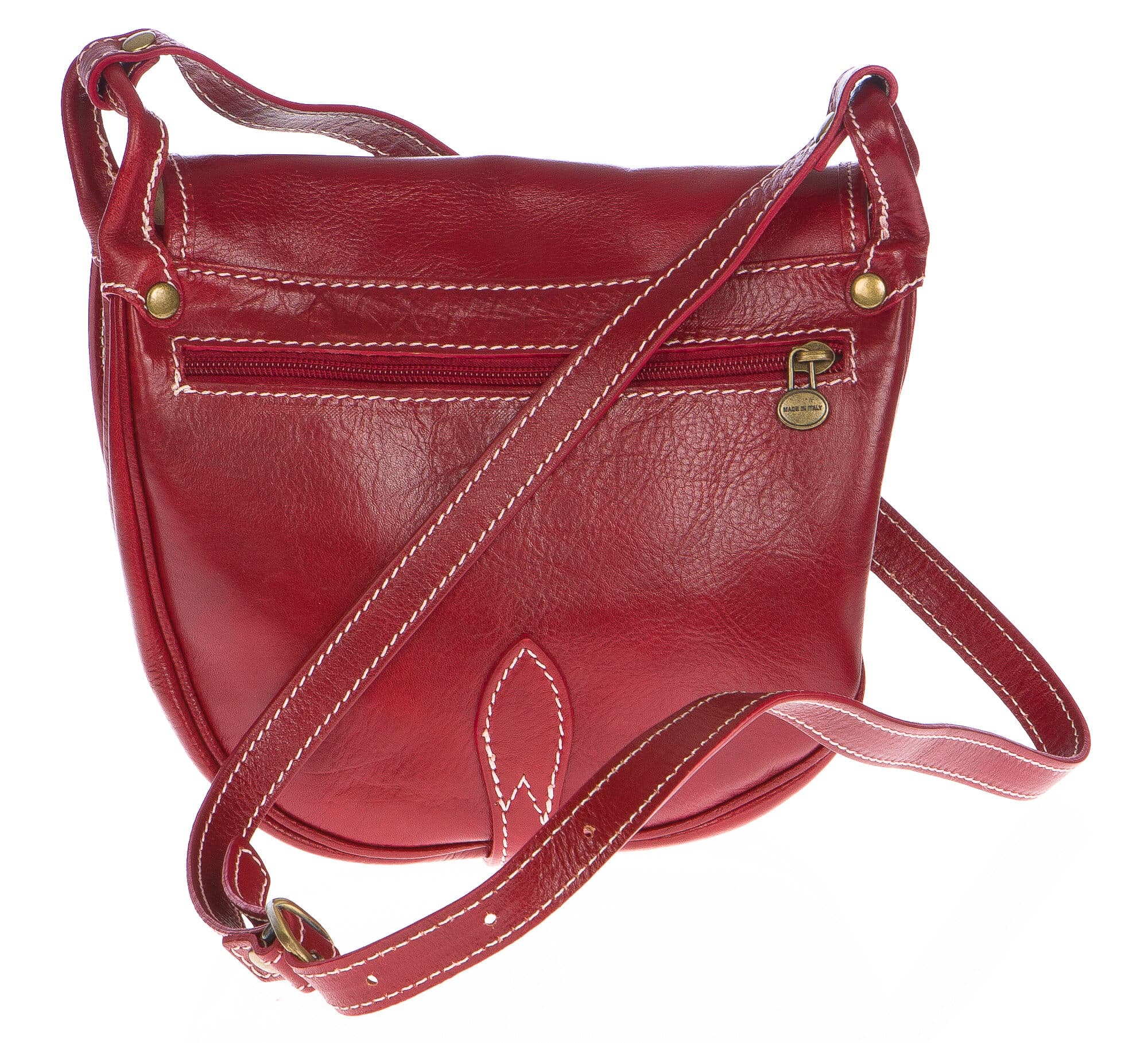 Borsa donna in vera pelle CHIAROSCURO mod. TATIANA colore ROSSO Made in Italy (Borsa)