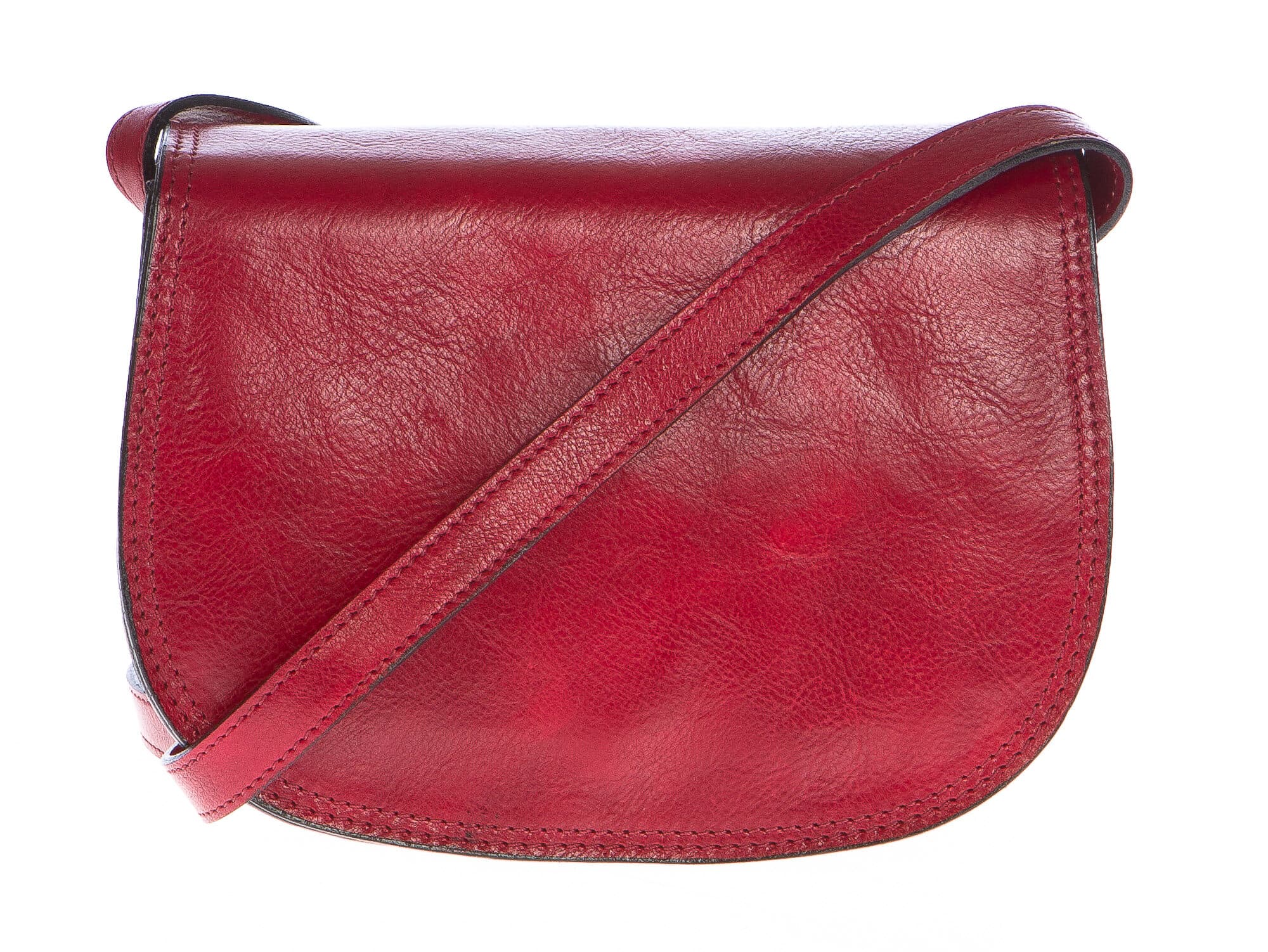 Borsa donna in vera pelle CHIAROSCURO mod. NOEMI colore ROSSO, borsa Tolfa, Made in Italy