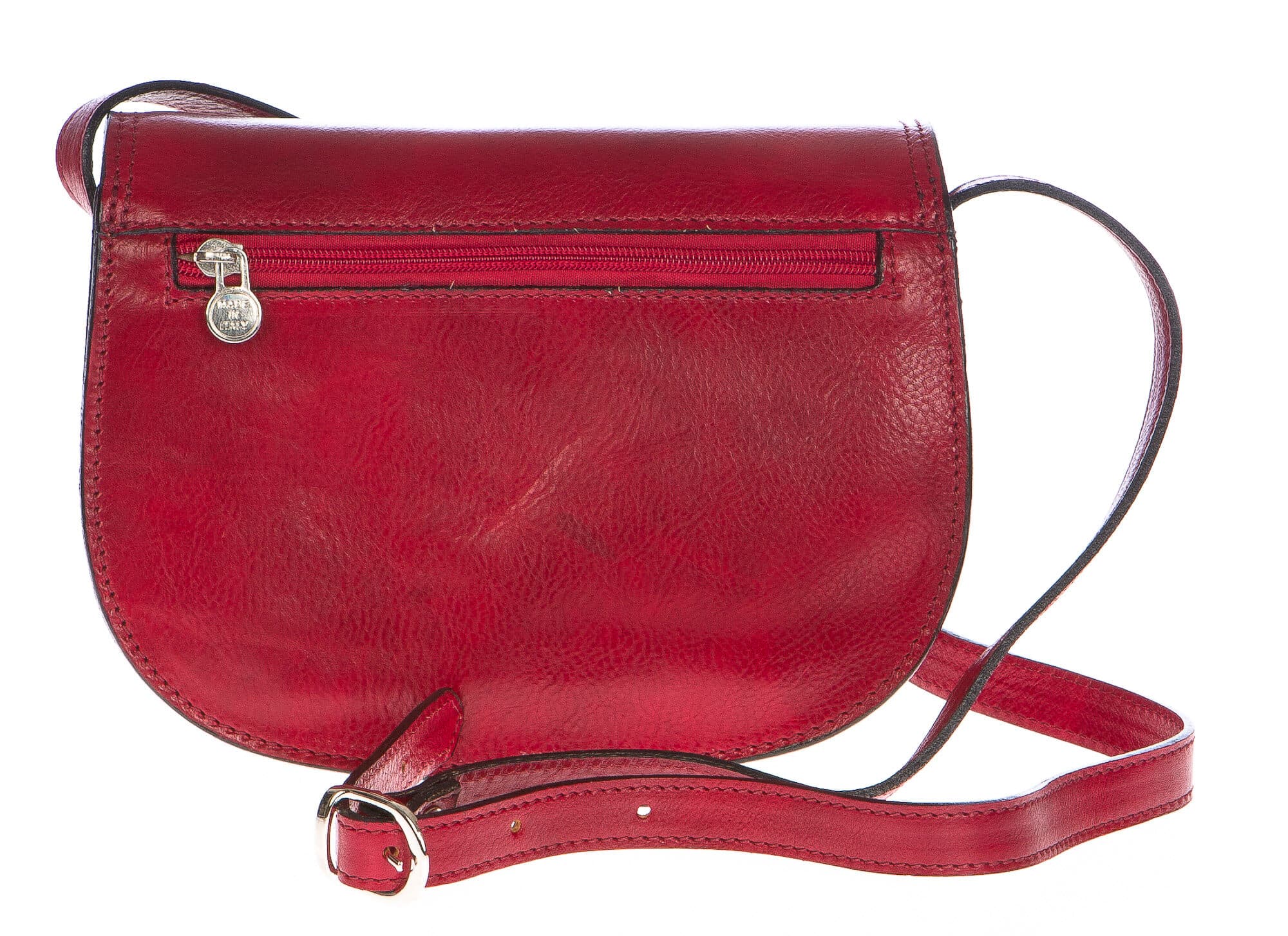 Borsa donna in vera pelle CHIAROSCURO mod. NOEMI colore ROSSO, borsa Tolfa, Made in Italy