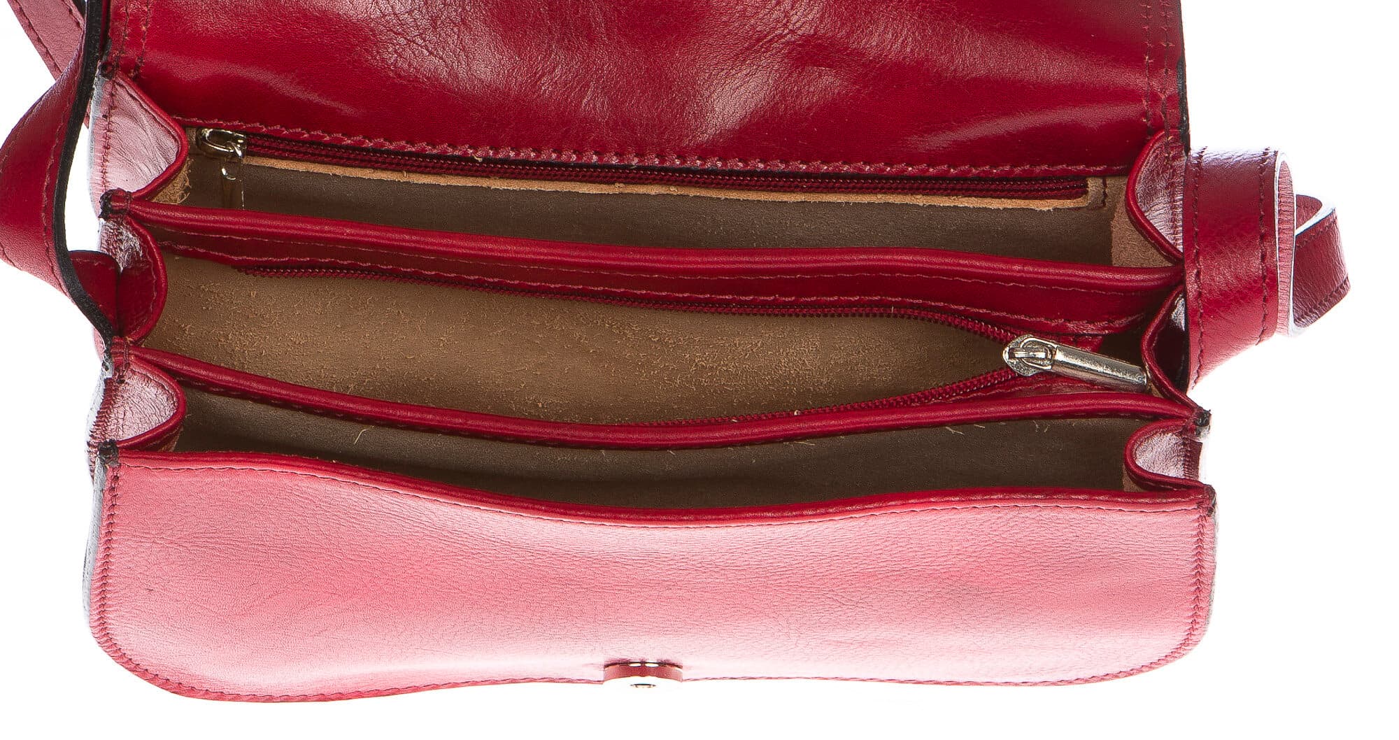 Borsa donna in vera pelle CHIAROSCURO mod. NOEMI colore ROSSO, borsa Tolfa, Made in Italy