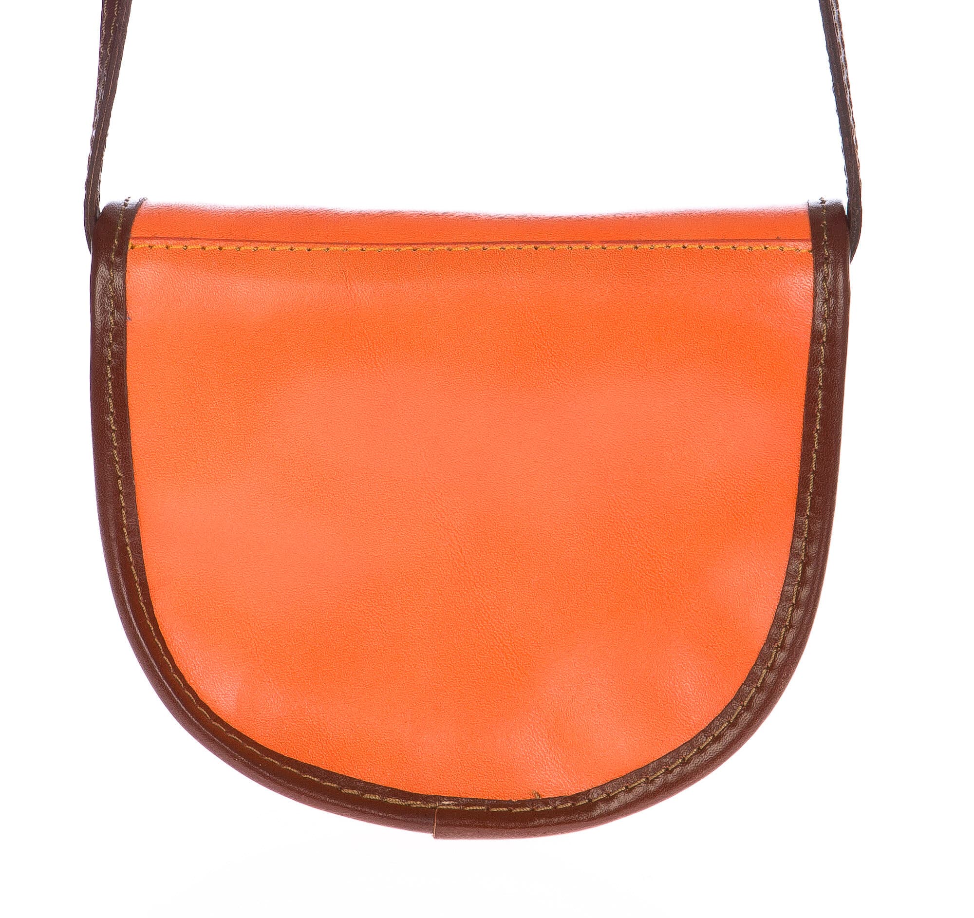 Borsa donna in vera pelle CHIAROSCURO mod. RAMONA colore ARANCIO Made in Italy (Borsa)
