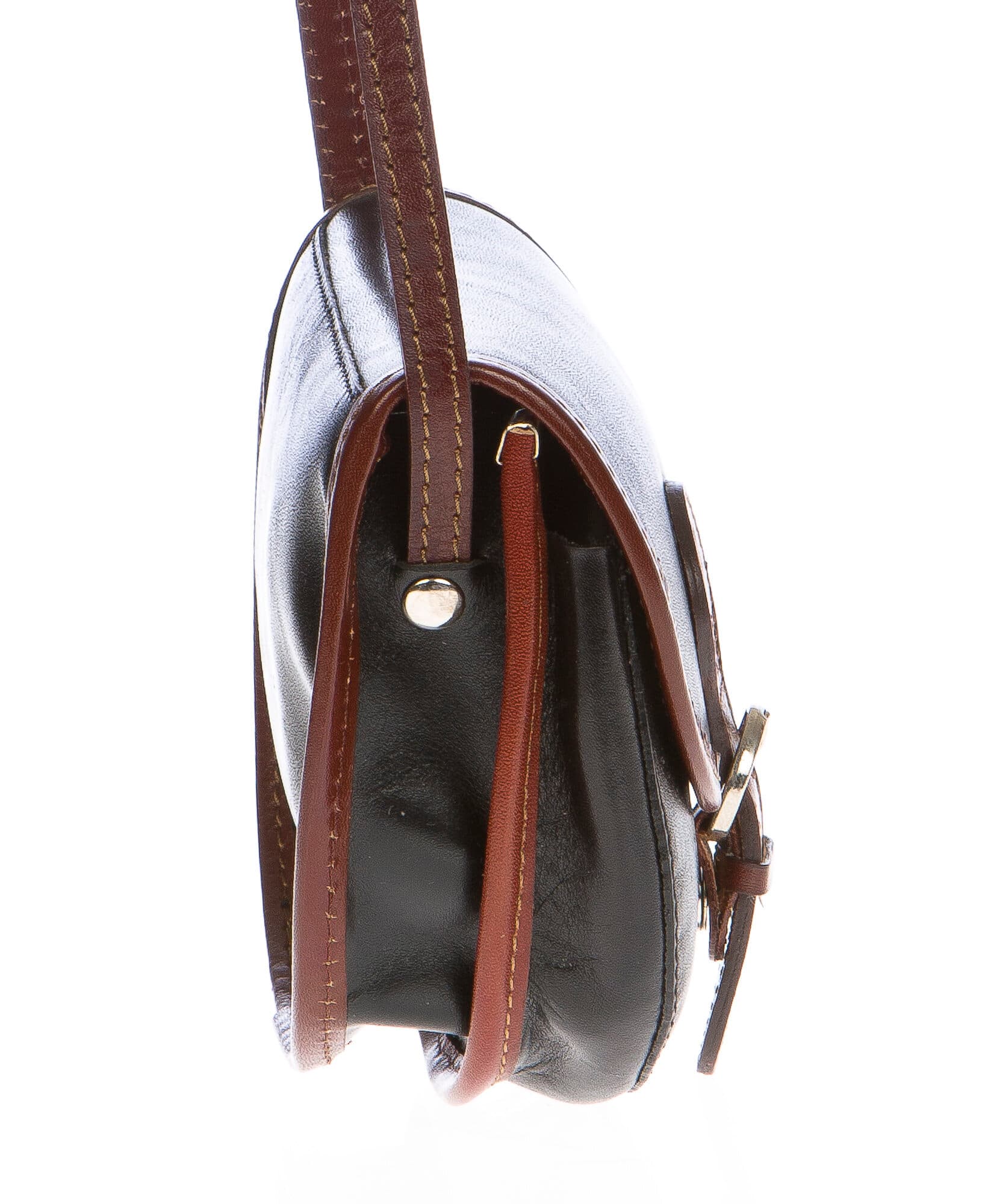 Borsa donna in vera pelle CHIAROSCURO mod. RAMONA colore NERO Made in Italy (Borsa