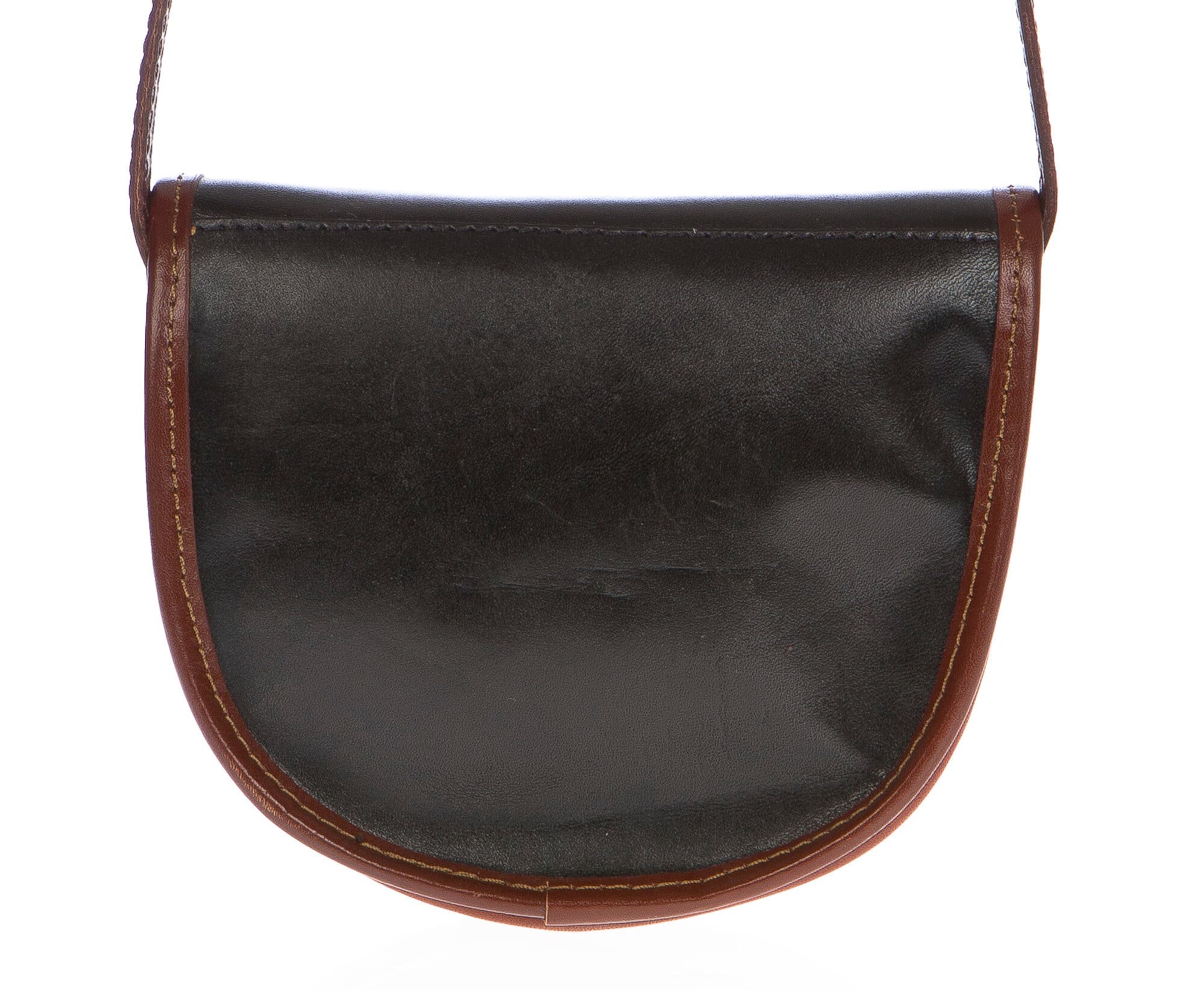 Borsa donna in vera pelle CHIAROSCURO mod. RAMONA colore NERO Made in Italy (Borsa