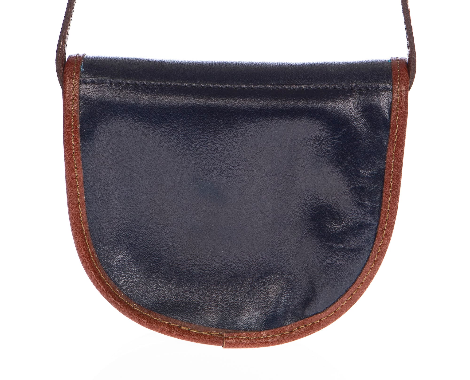 Borsa donna in vera pelle CHIAROSCURO mod. RAMONA colore BLU Made in Italy (Borsa