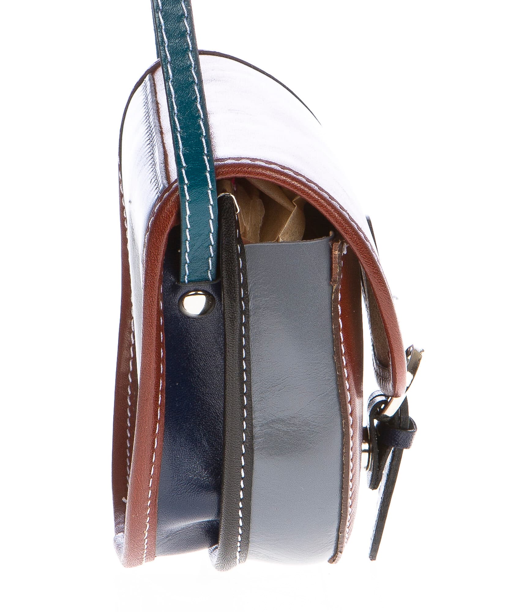 Borsa donna in vera pelle CHIAROSCURO mod. RAMONA colore MULTICOLORE Made in Italy (Borsa