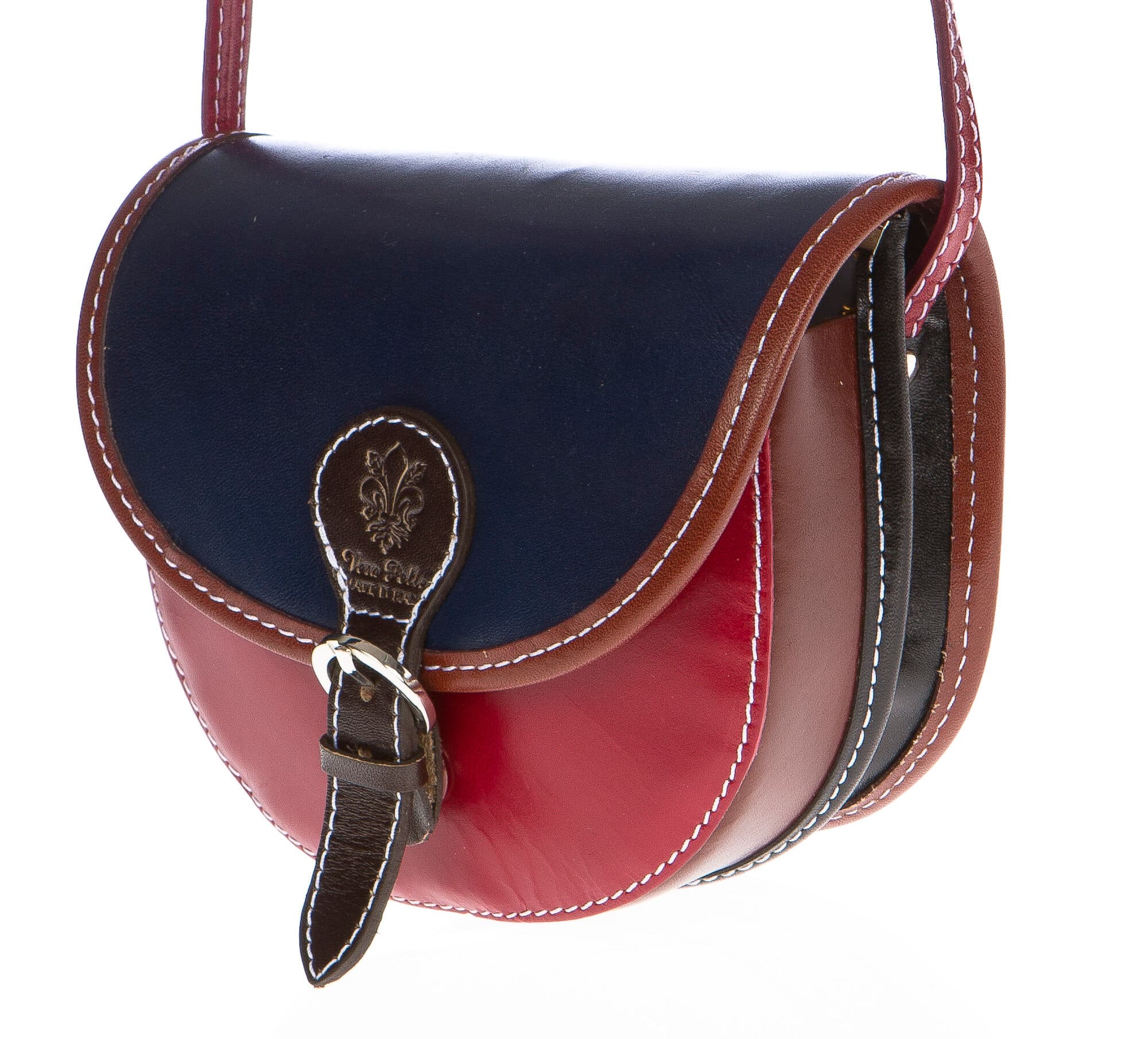 Borsa donna in vera pelle CHIAROSCURO mod. RAMONA colore MULTICOLORE Made in Italy (Borsa)
