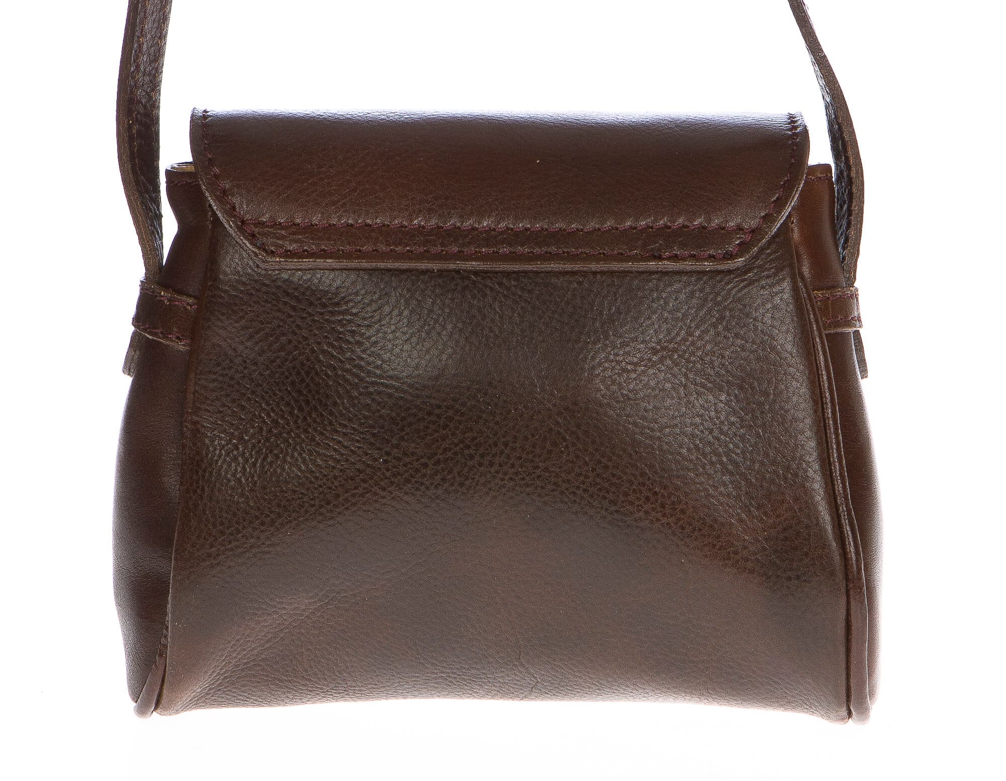 Borsa donna in vera pelle CHIAROSCURO mod. ROSETTA colore TESTA DI MORO Made in Italy