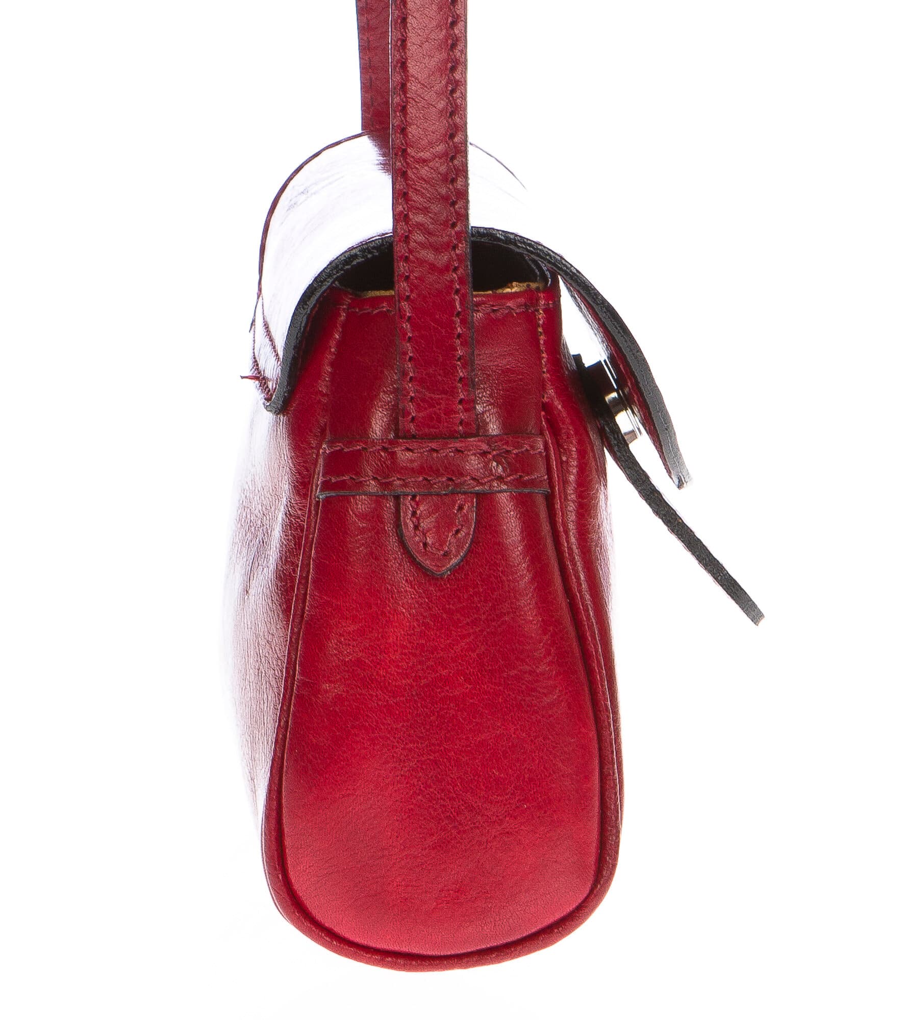 Borsa donna in vera pelle CHIAROSCURO mod. ROSETTA colore ROSSO Made in Italy
