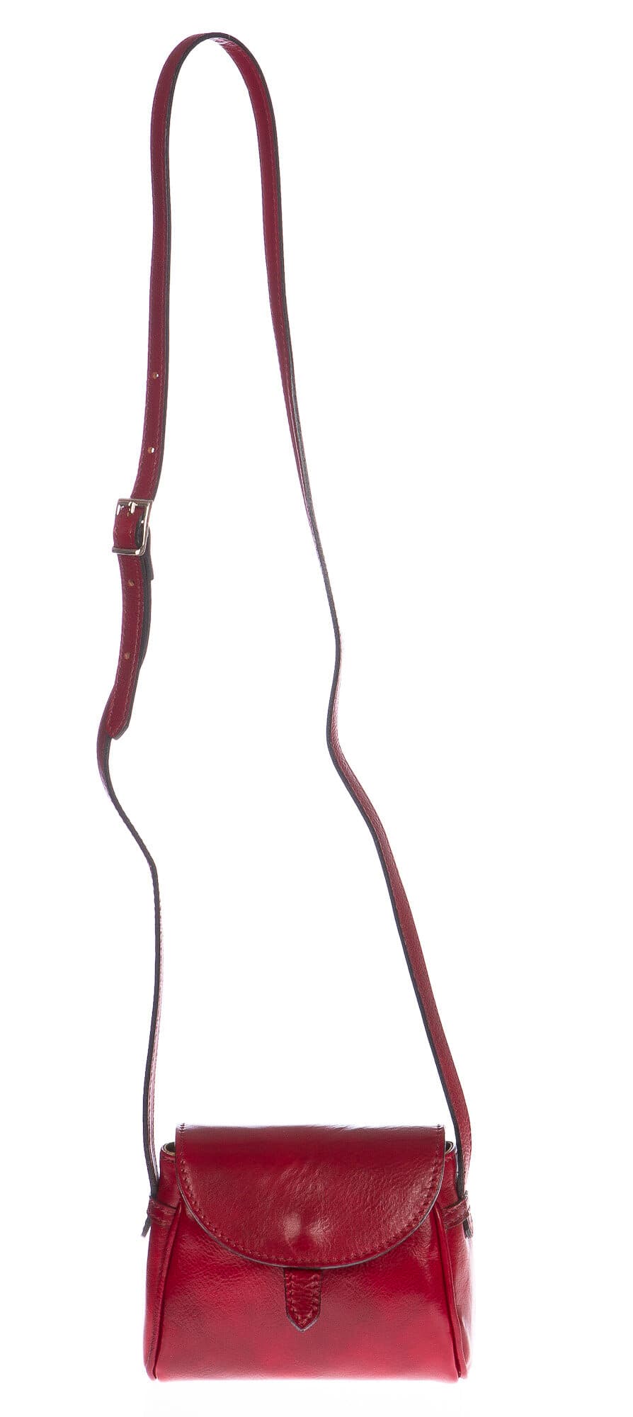 Borsa donna in vera pelle CHIAROSCURO mod. ROSETTA colore ROSSO Made in Italy