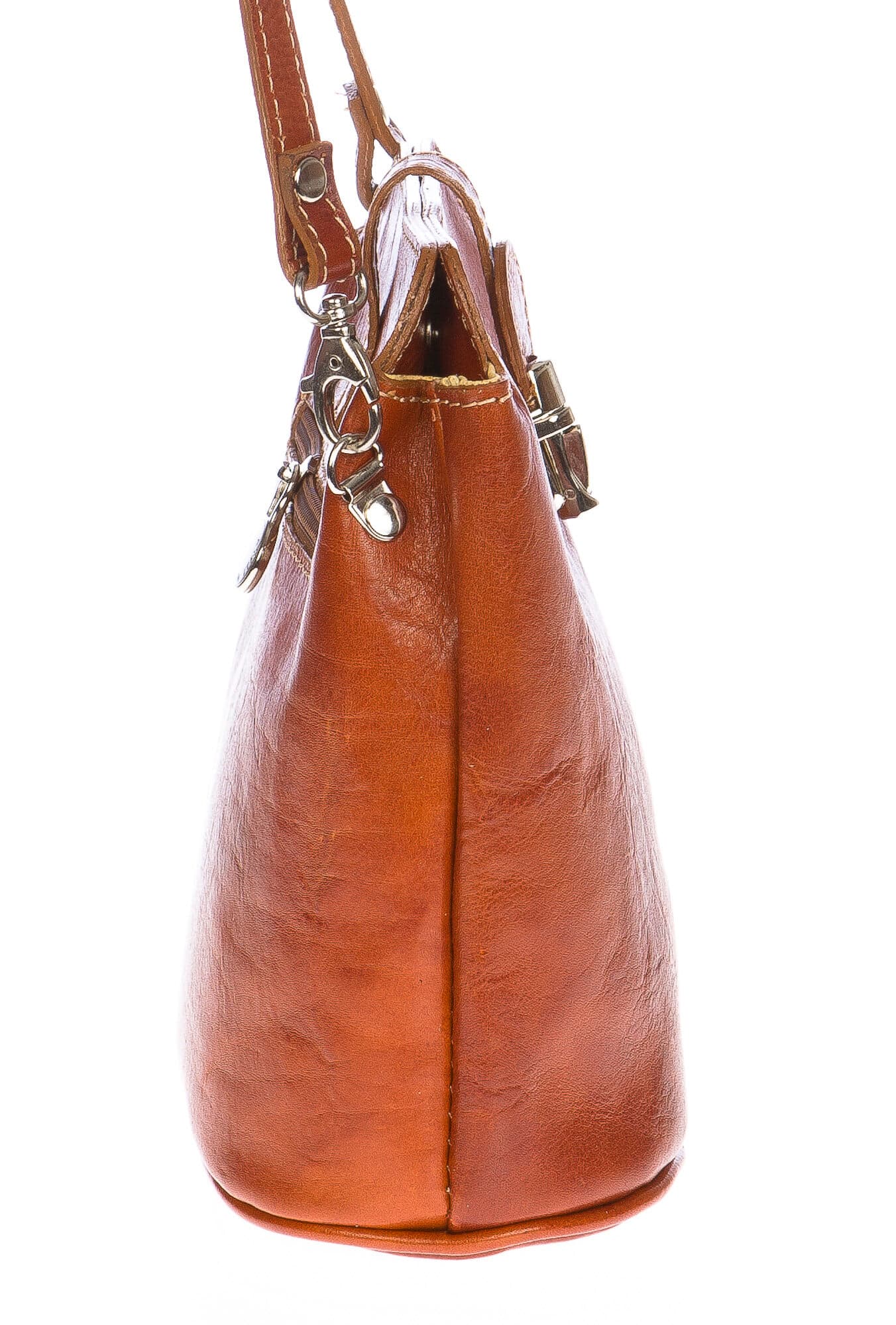 Borsa donna in vera pelle CHIAROSCURO mod. NIVEA colore MIELE Made in Italy (Borsa)
