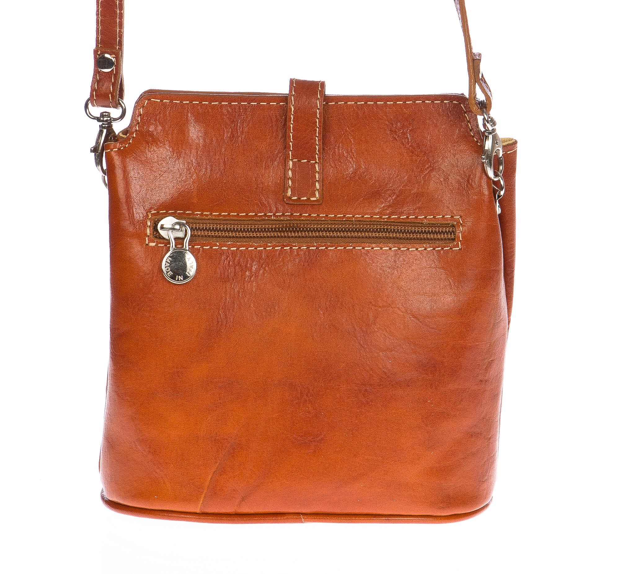 Borsa donna in vera pelle CHIAROSCURO mod. NIVEA colore MIELE Made in Italy (Borsa)