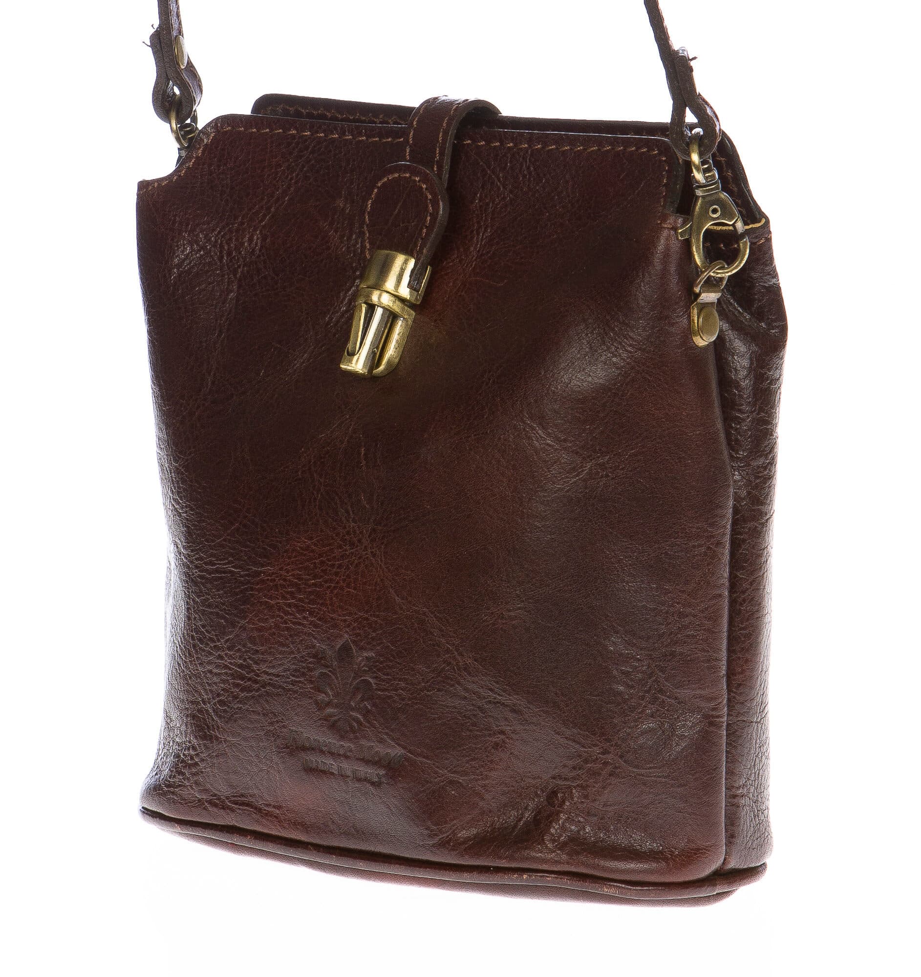 Borsa donna in vera pelle CHIAROSCURO mod. NIVEA colore TESTA DI MORO Made in Italy (Borsa)