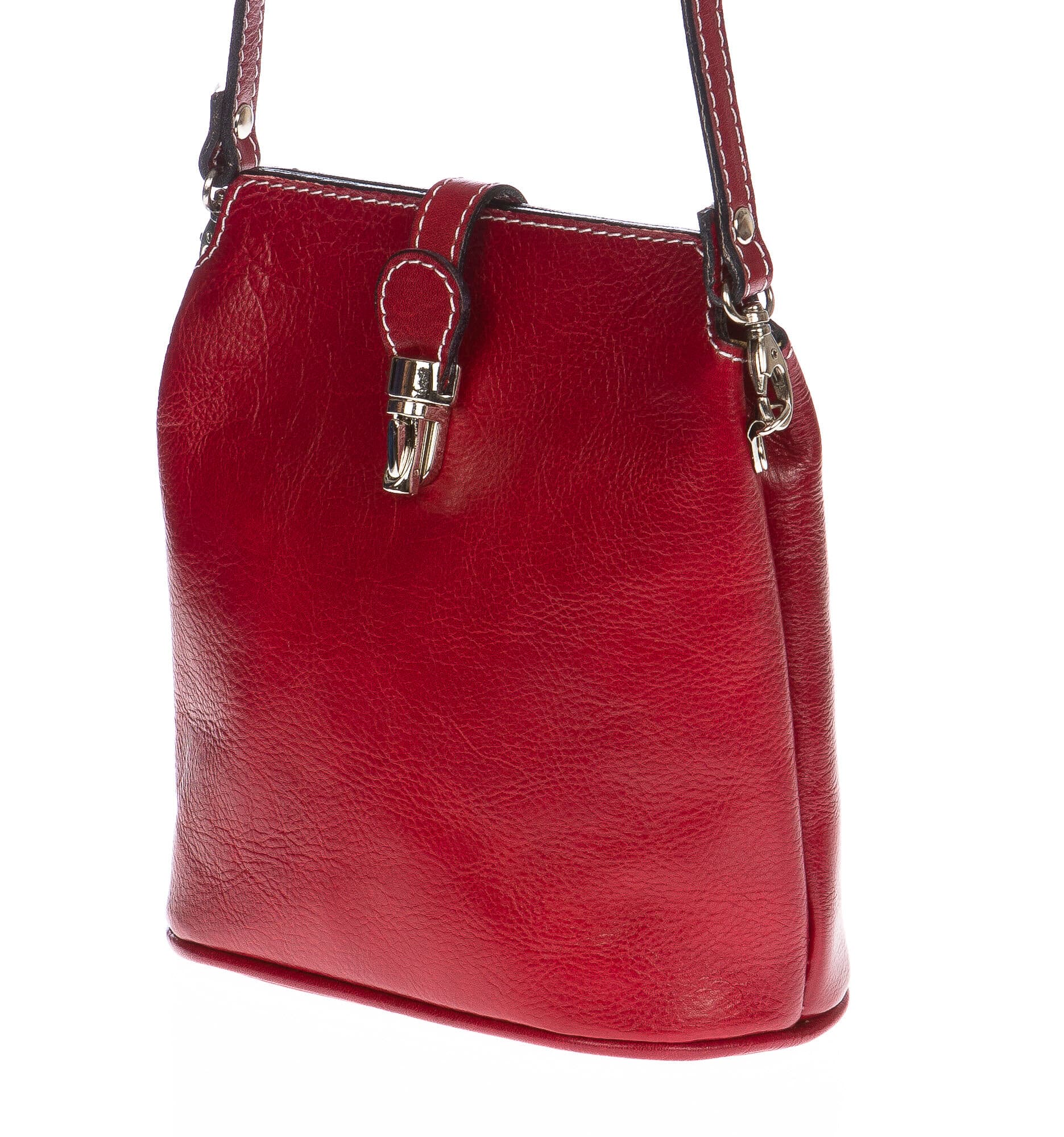 Borsa donna in vera pelle CHIAROSCURO mod. NIVEA colore ROSSO Made in Italy (Borsa)