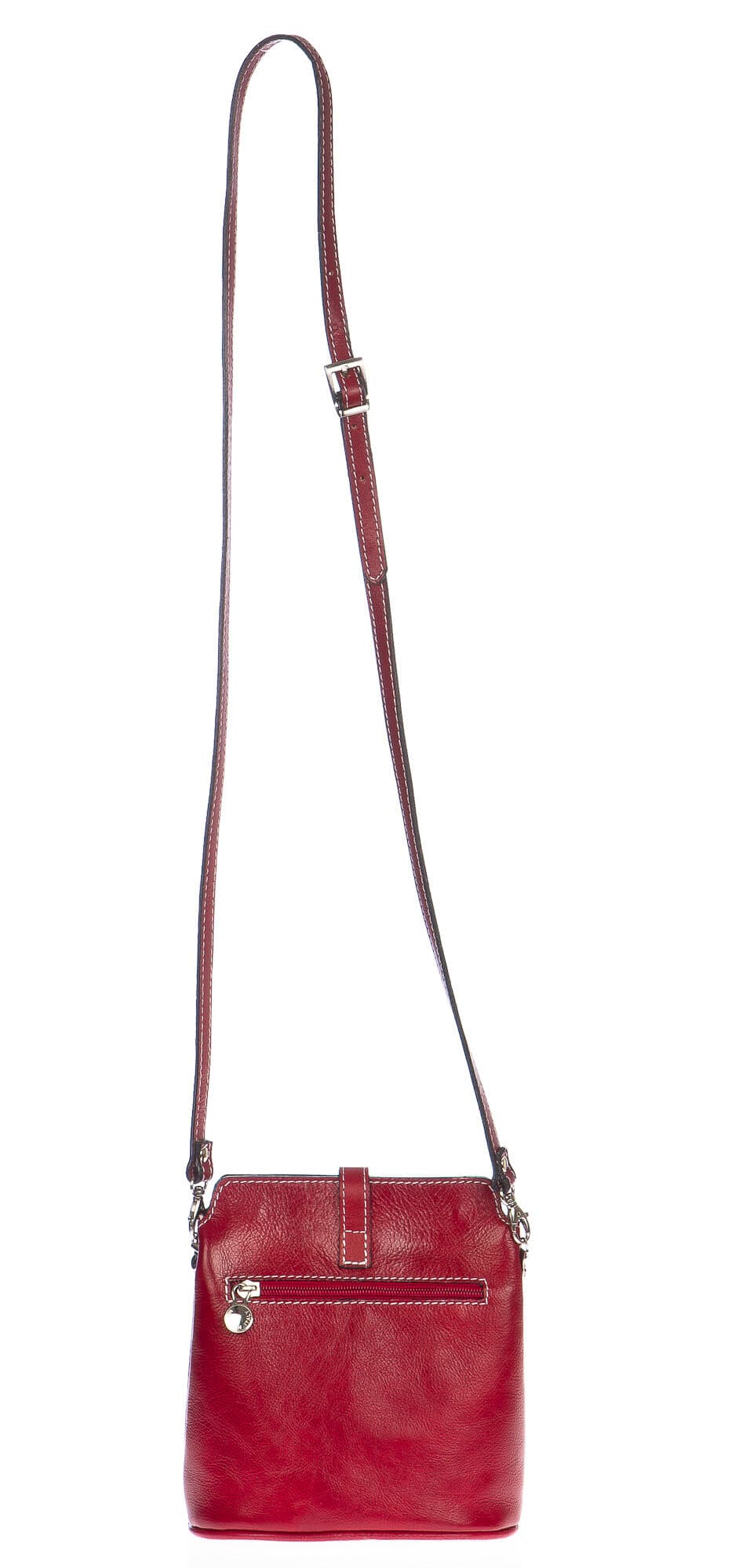Borsa donna in vera pelle CHIAROSCURO mod. NIVEA colore ROSSO Made in Italy (Borsa)