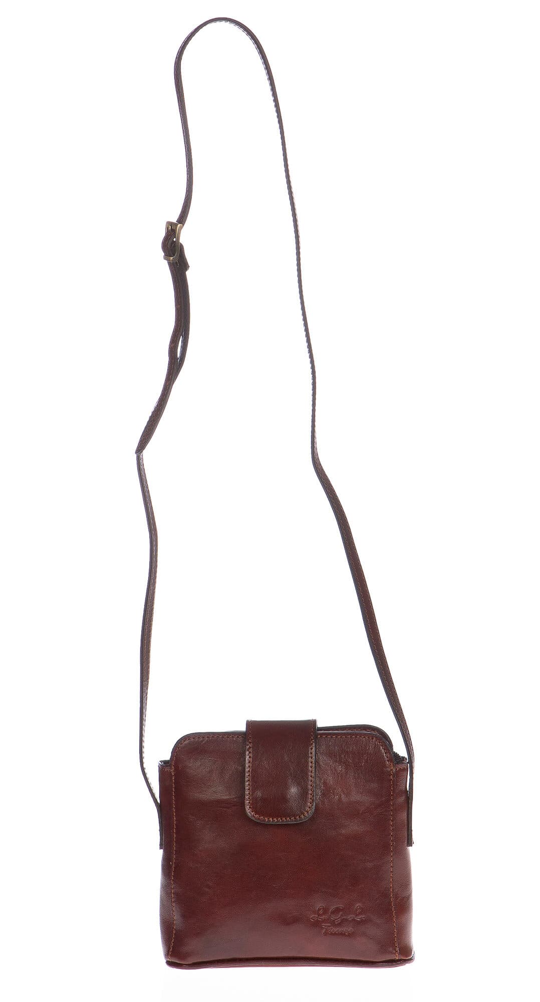 Borsa donna in vera pelle CHIAROSCURO mod. ROSSANA colore MARRONE Made in Italy (Borsa)