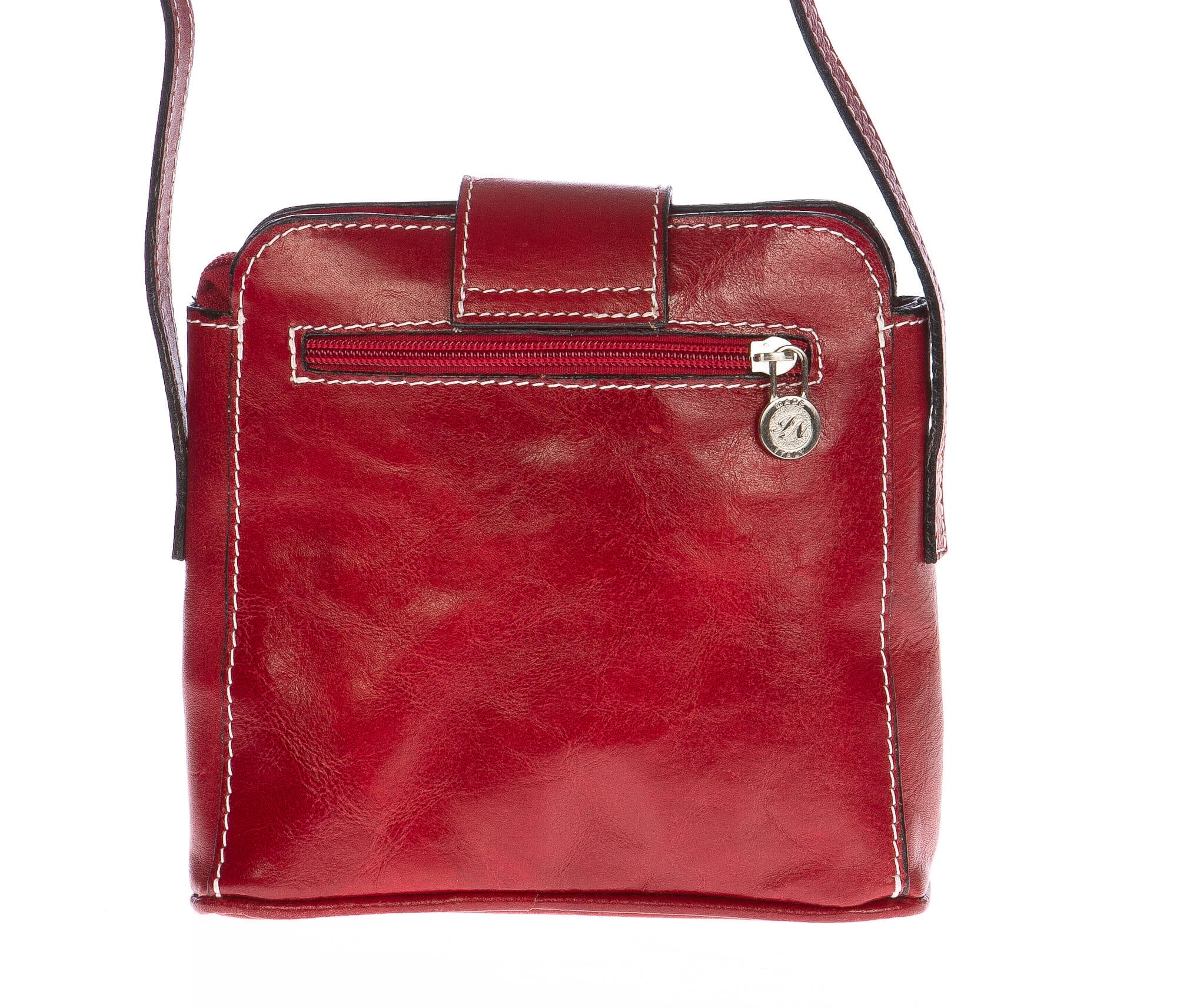 Borsa donna in vera pelle CHIAROSCURO mod. ROSSANA colore ROSSO Made in Italy (Borsa)