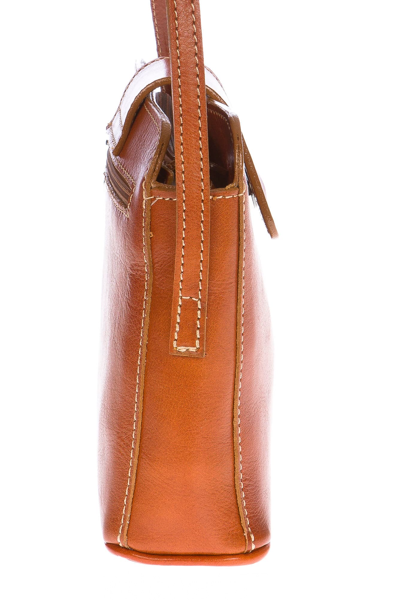 Borsa donna in vera pelle CHIAROSCURO mod. ROSSANA colore MIELE Made in Italy (Borsa)