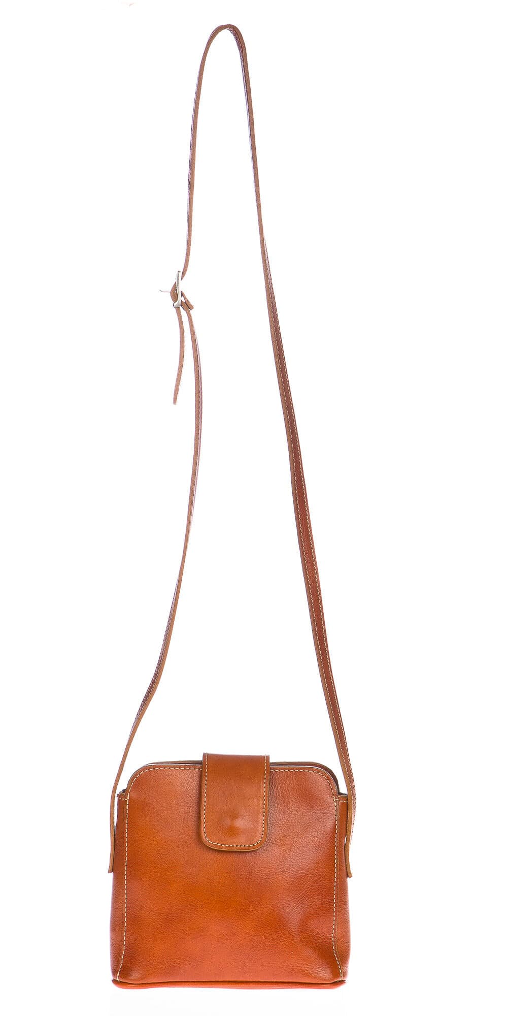 Borsa donna in vera pelle CHIAROSCURO mod. ROSSANA colore MIELE Made in Italy (Borsa)
