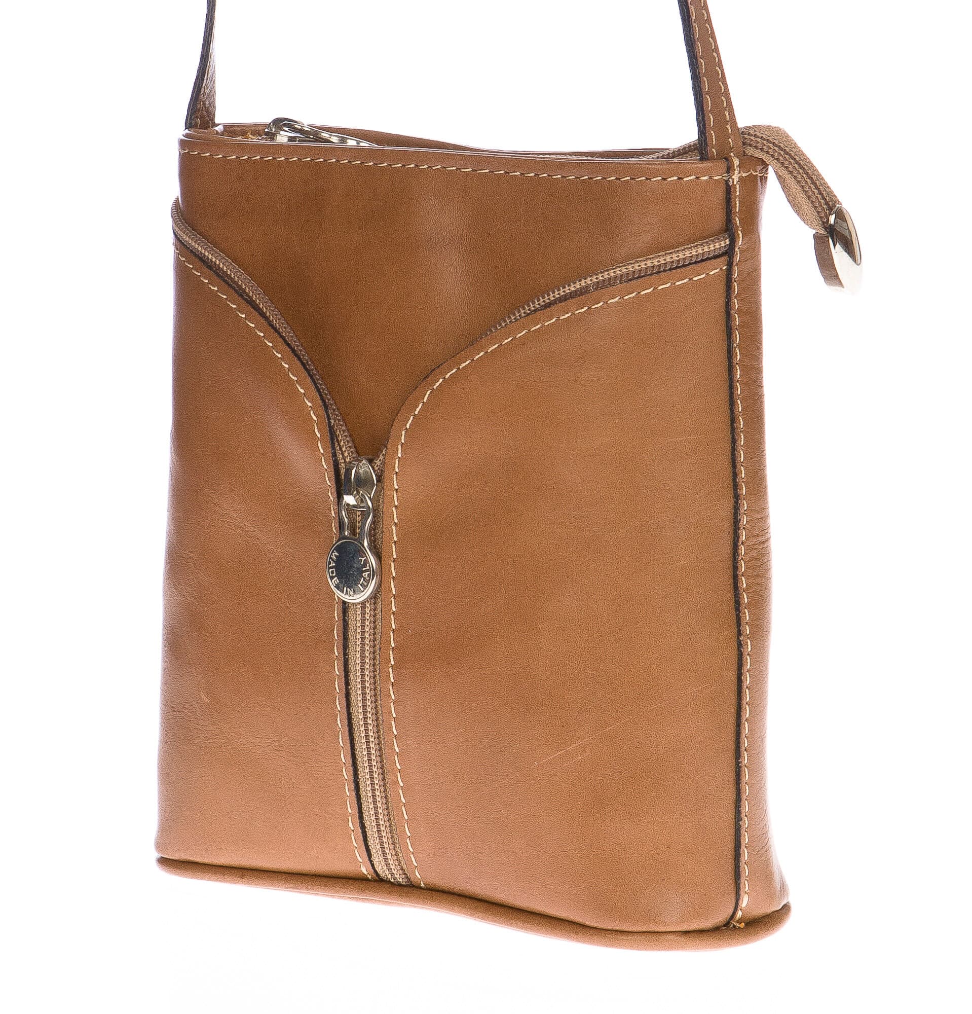 Borsa donna in vera pelle CHIAROSCURO mod. SONIA colore BEIGE Made in Italy (Borsa)
